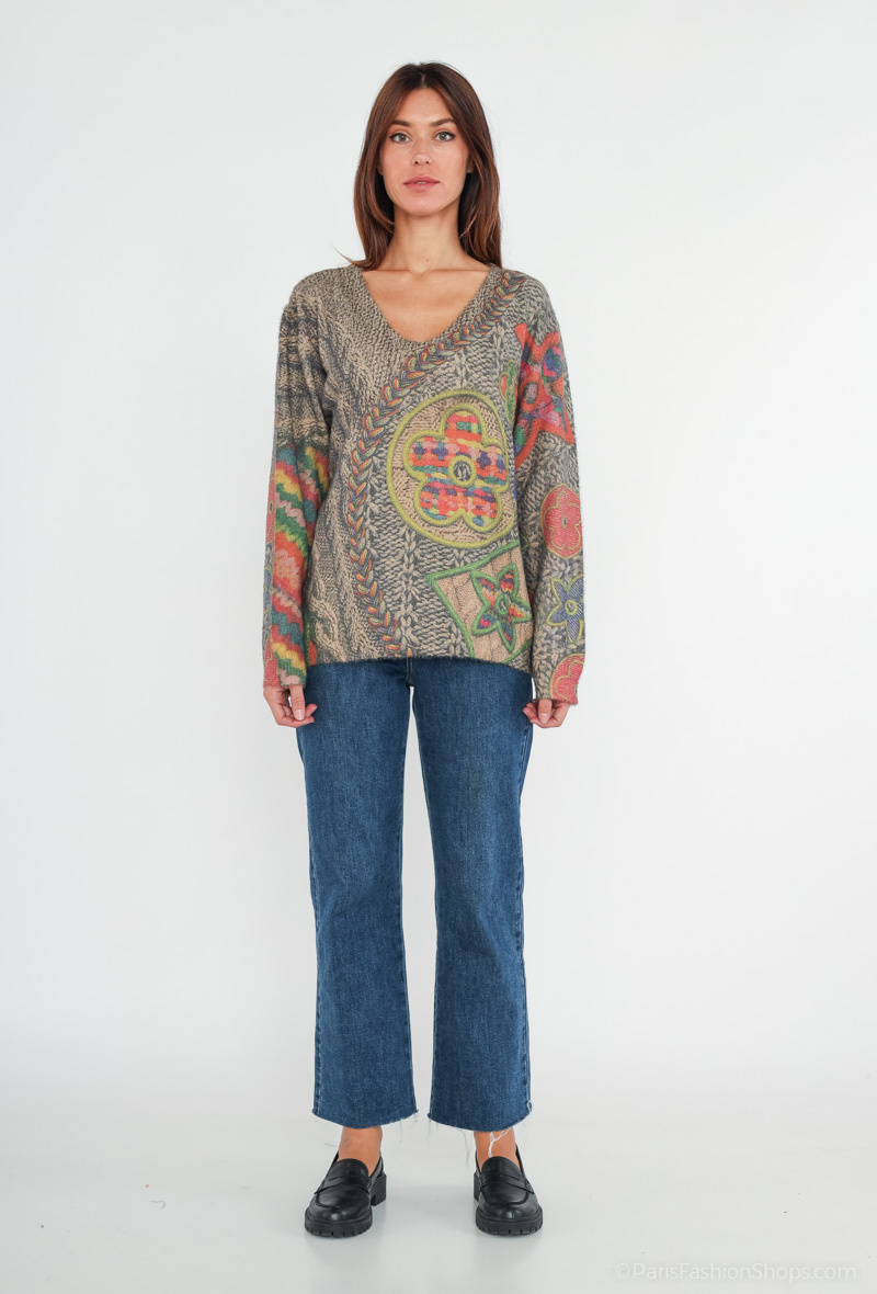 Wholesaler CMP55 - Printed sweater