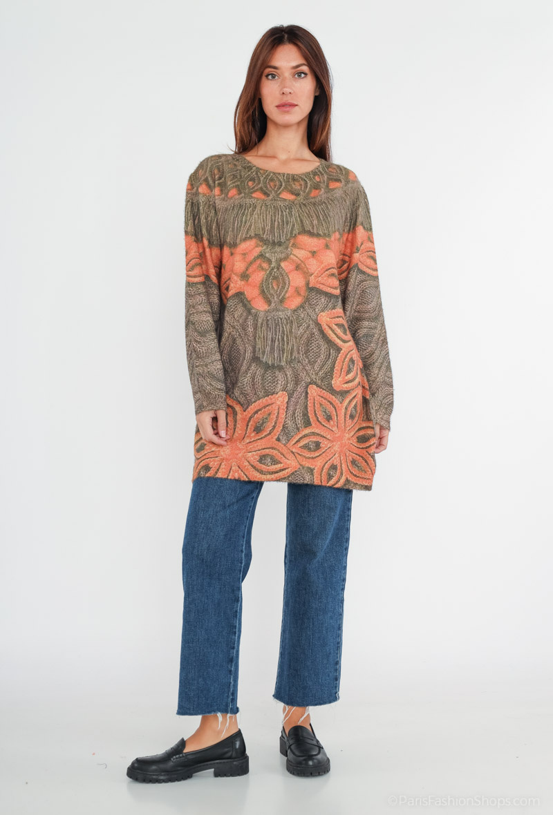 Wholesaler CMP55 - Printed sweater