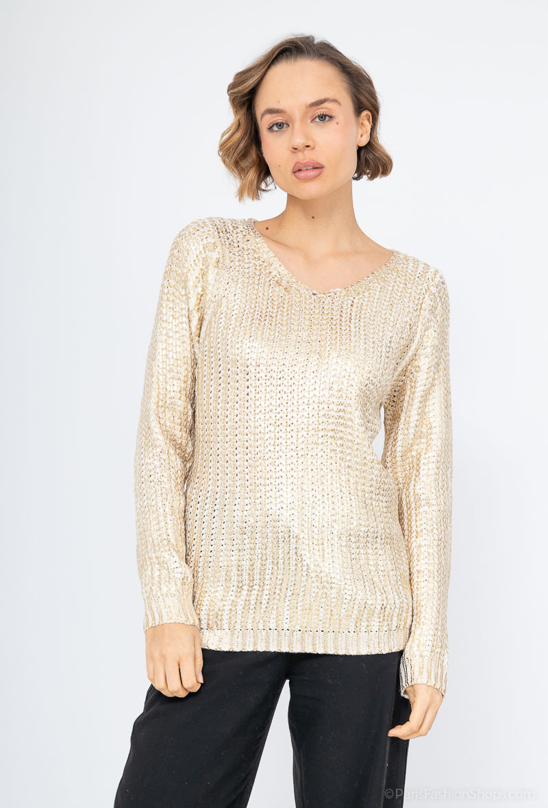 Wholesaler CMP55 - Multicolor buttoned fuzzy knit cardigan