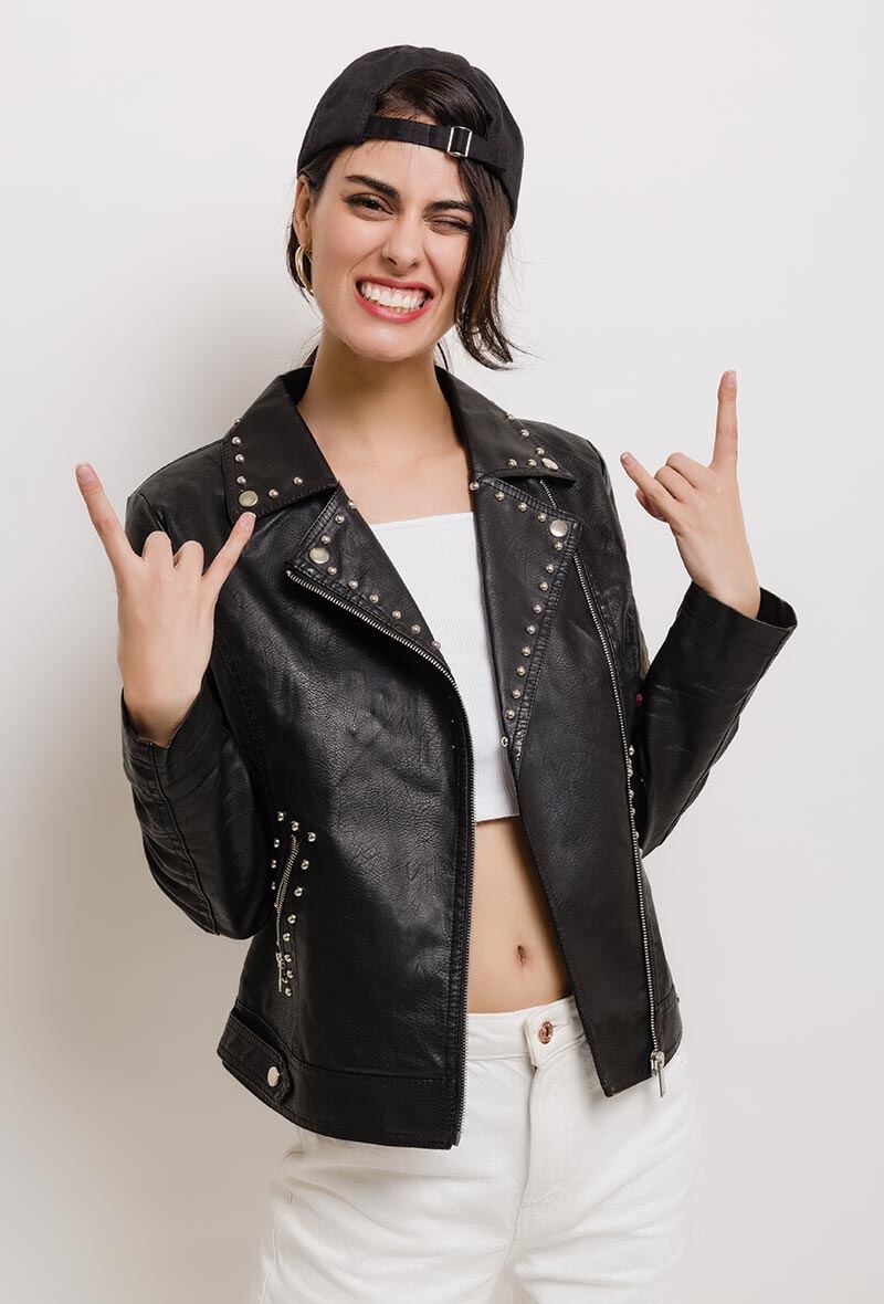 Mayorista CMP55 - Chaqueta de motera con bordados