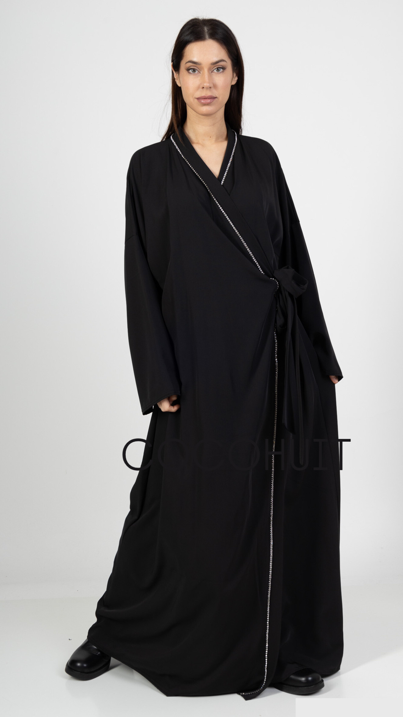Wholesaler Coco Huit - Abaya Cross Rhinestones