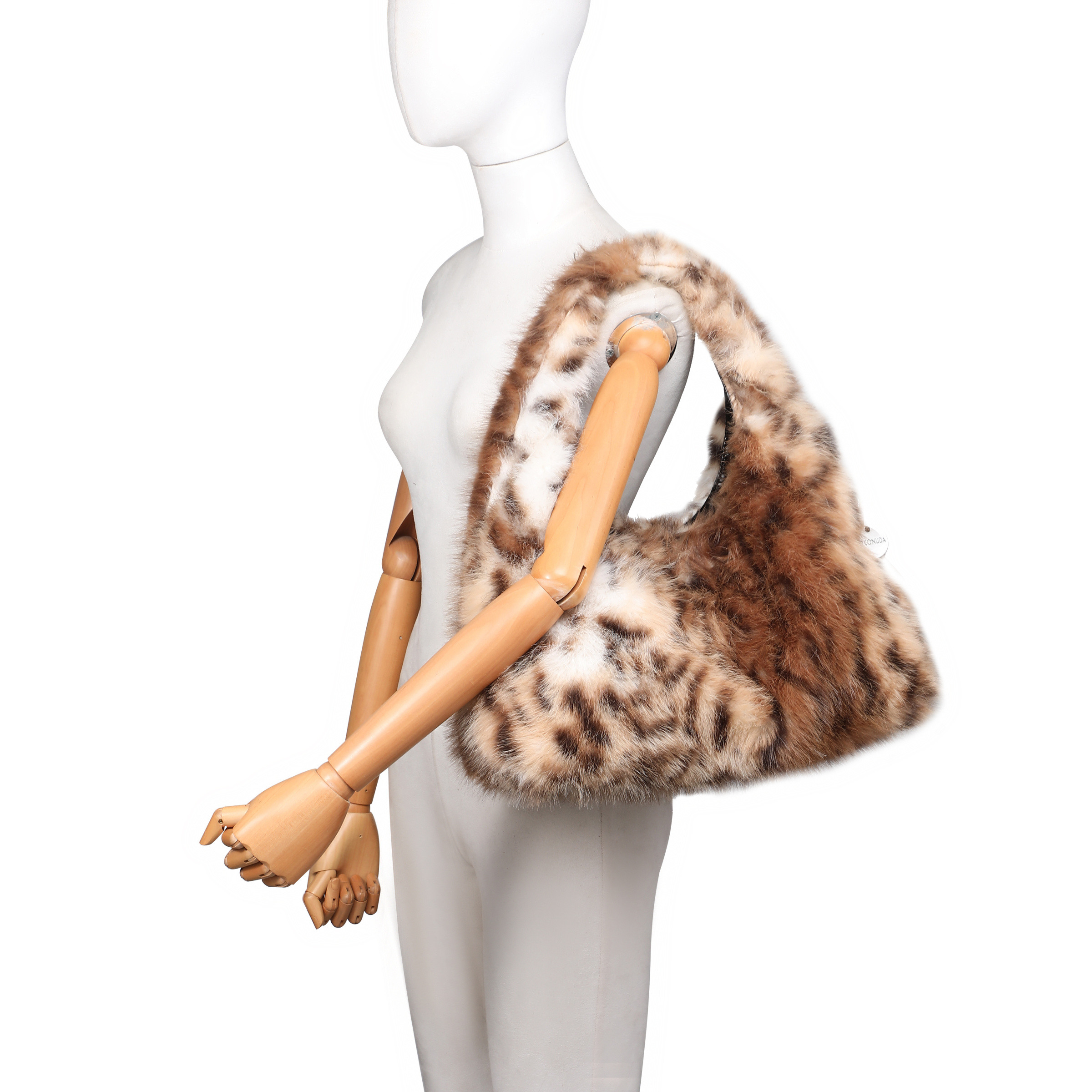 Wholesaler COCONUDA - LEOPARD PRINT FUR BAGS