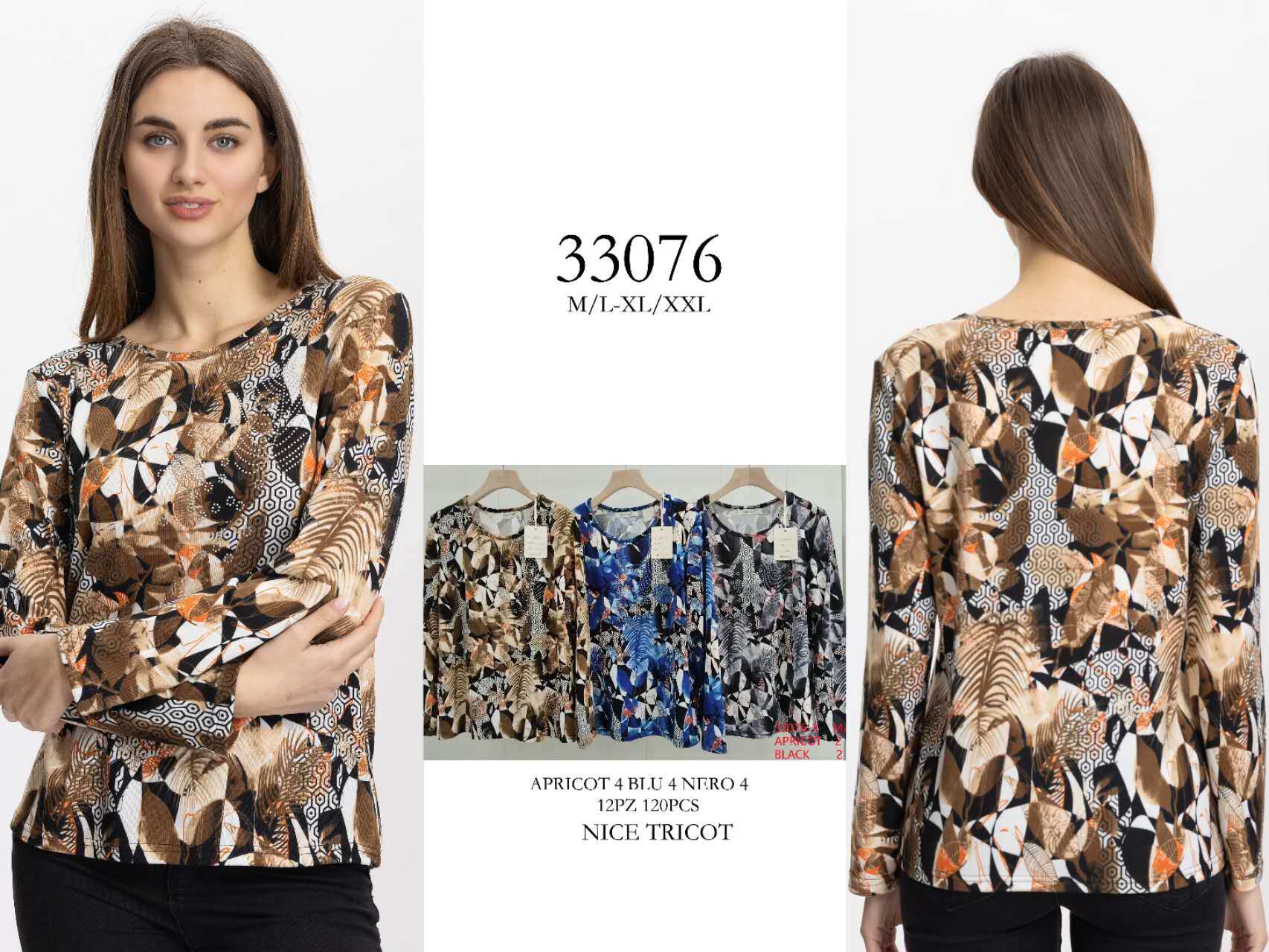 Wholesaler concetti -jinxintrading - Printed crew neck sweater
