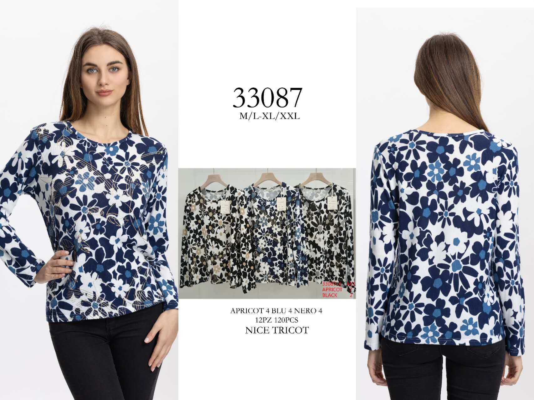 Wholesaler concetti -jinxintrading - Printed crew neck sweater