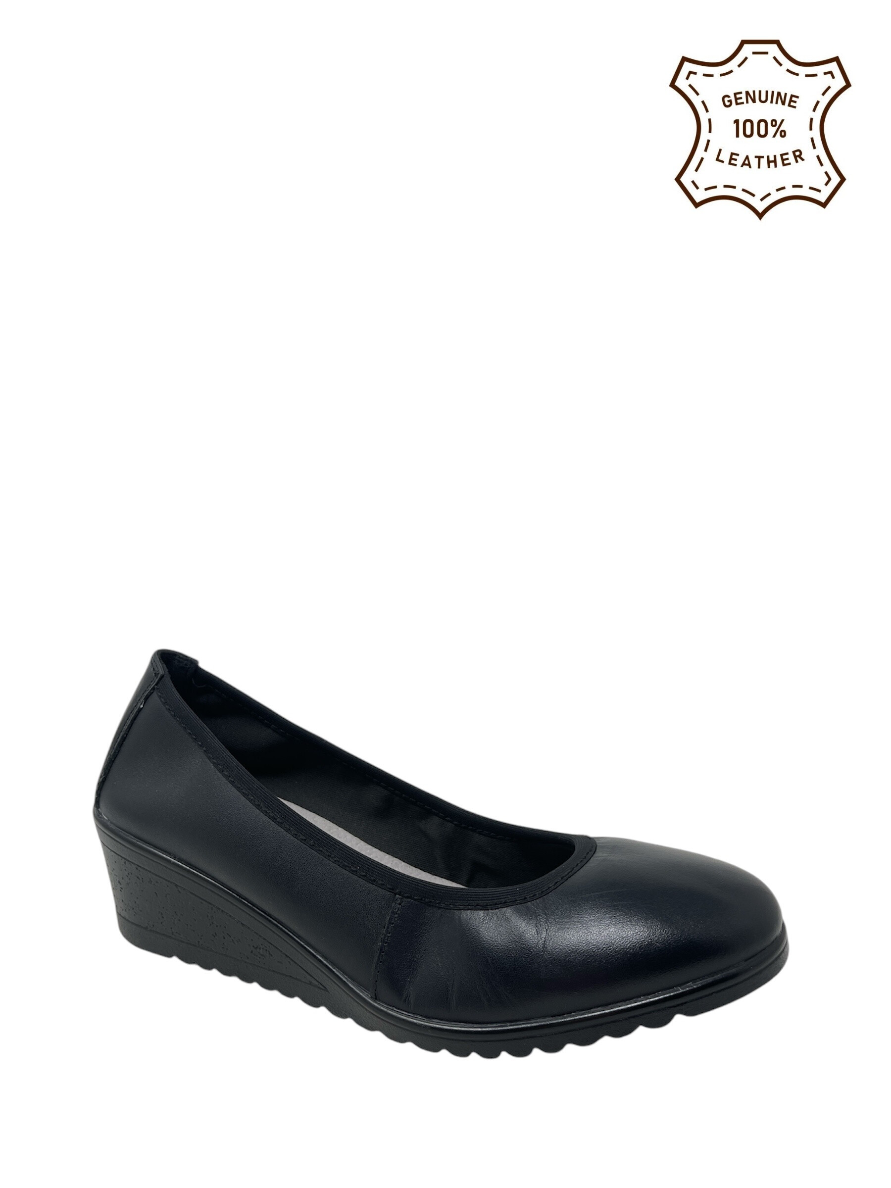 Wholesaler Confort Shoes - Wedge ballerina with a leather bow