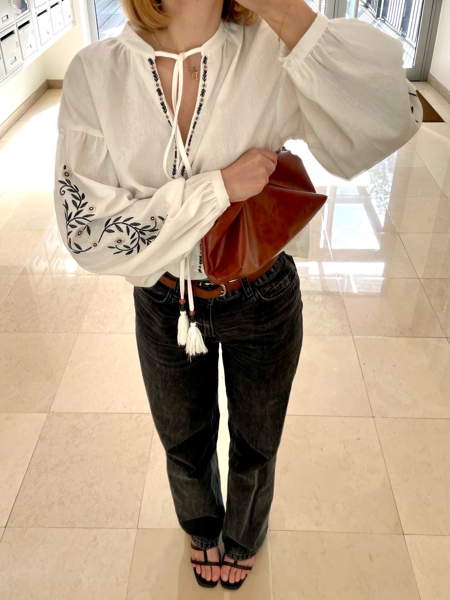 Mayorista Copperose - Blusa bordada de manga larga