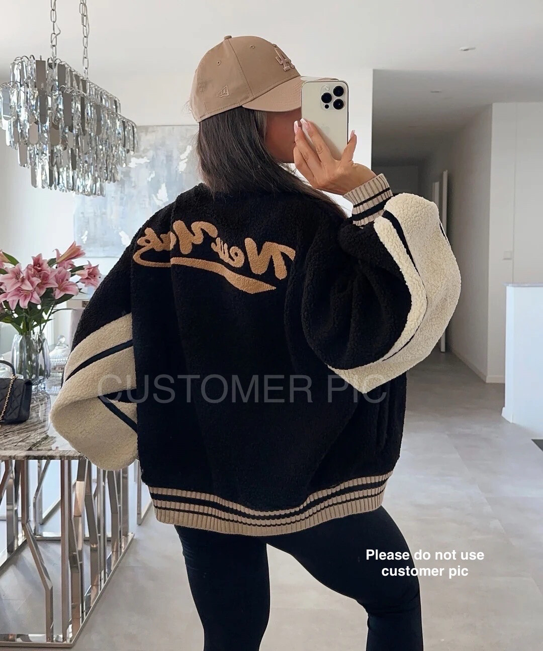 Grossiste Copperose - blouson en fourrure de moumoute bi-couleur