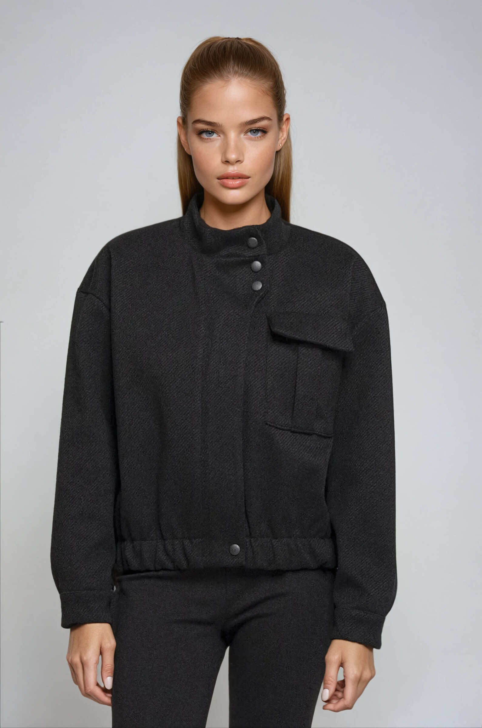 Grossiste Copperose - Blouson bomber à col pressionné