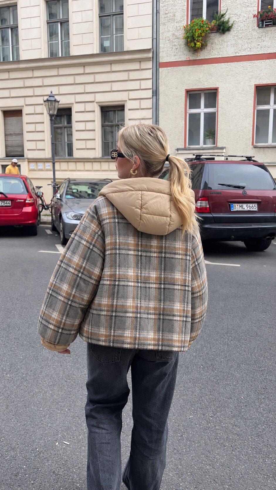 Großhändler Copperose - Kariertes Jacke aus verschiedenen Materialien