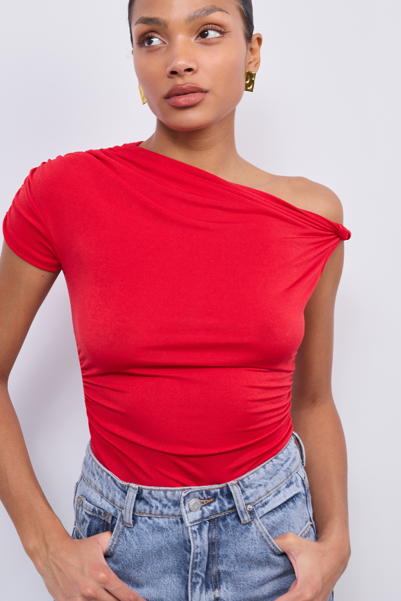 Grossiste Copperose - Body asymétrique à nœud