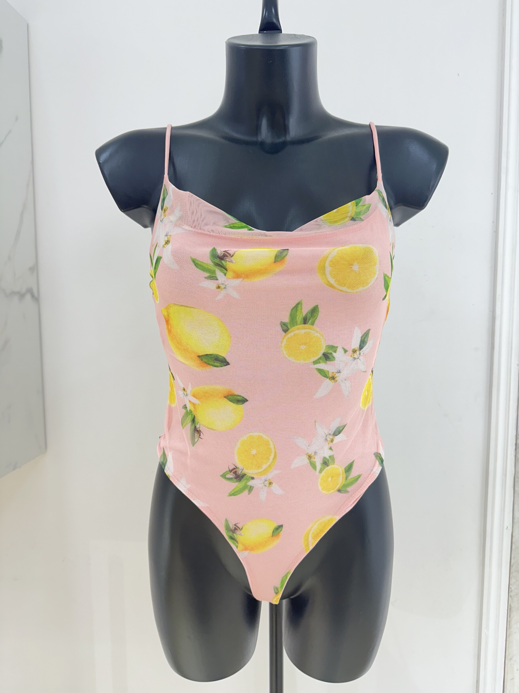 Grossiste Copperose - Body en tulle à imprimé citron