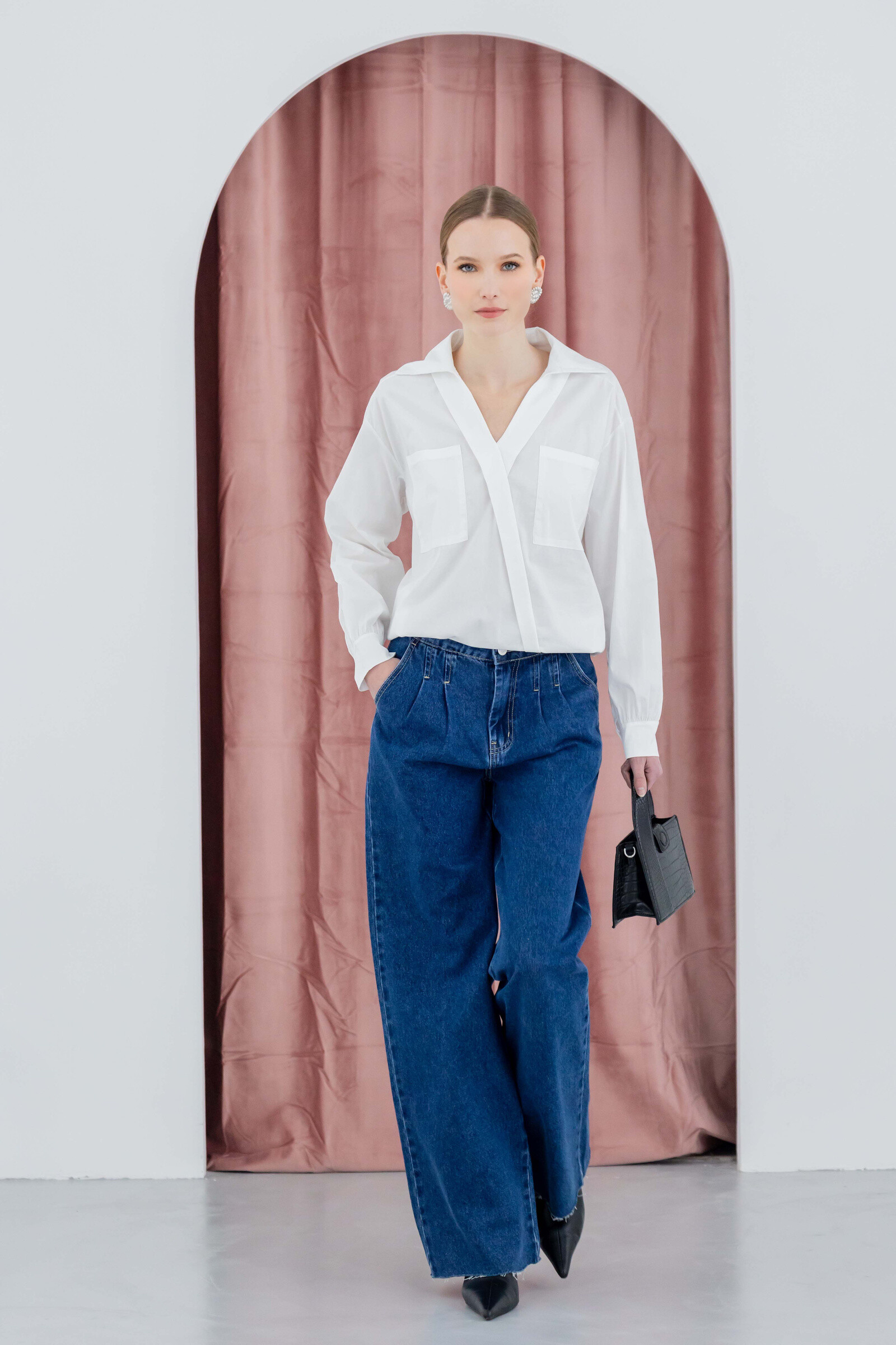 Grossista Copperose - Camicia v -collo