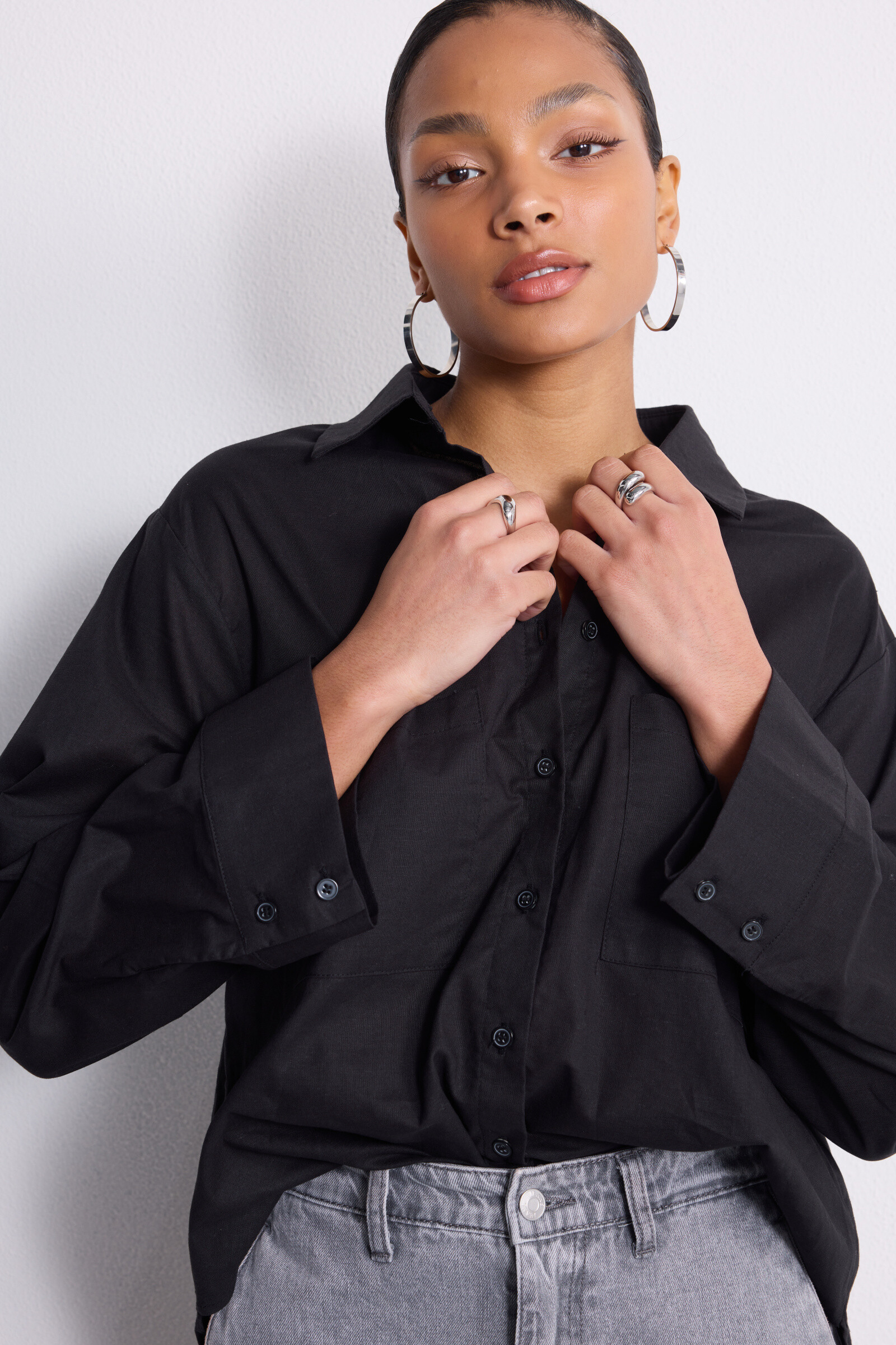Wholesaler Copperose - Basic shirt with 2 plated pockets