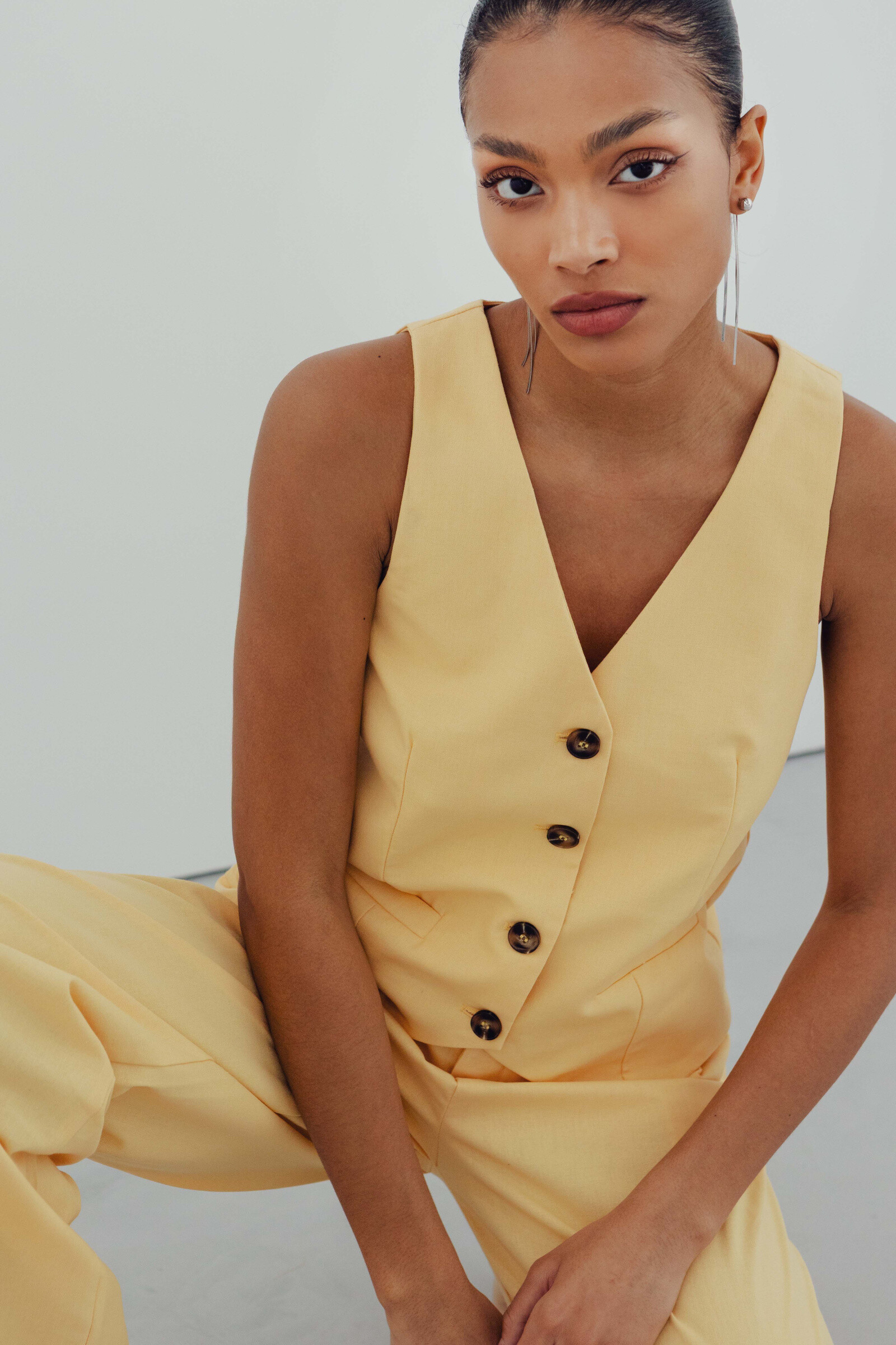 Grossista Copperose - Gilet e pantaloni in vita alta