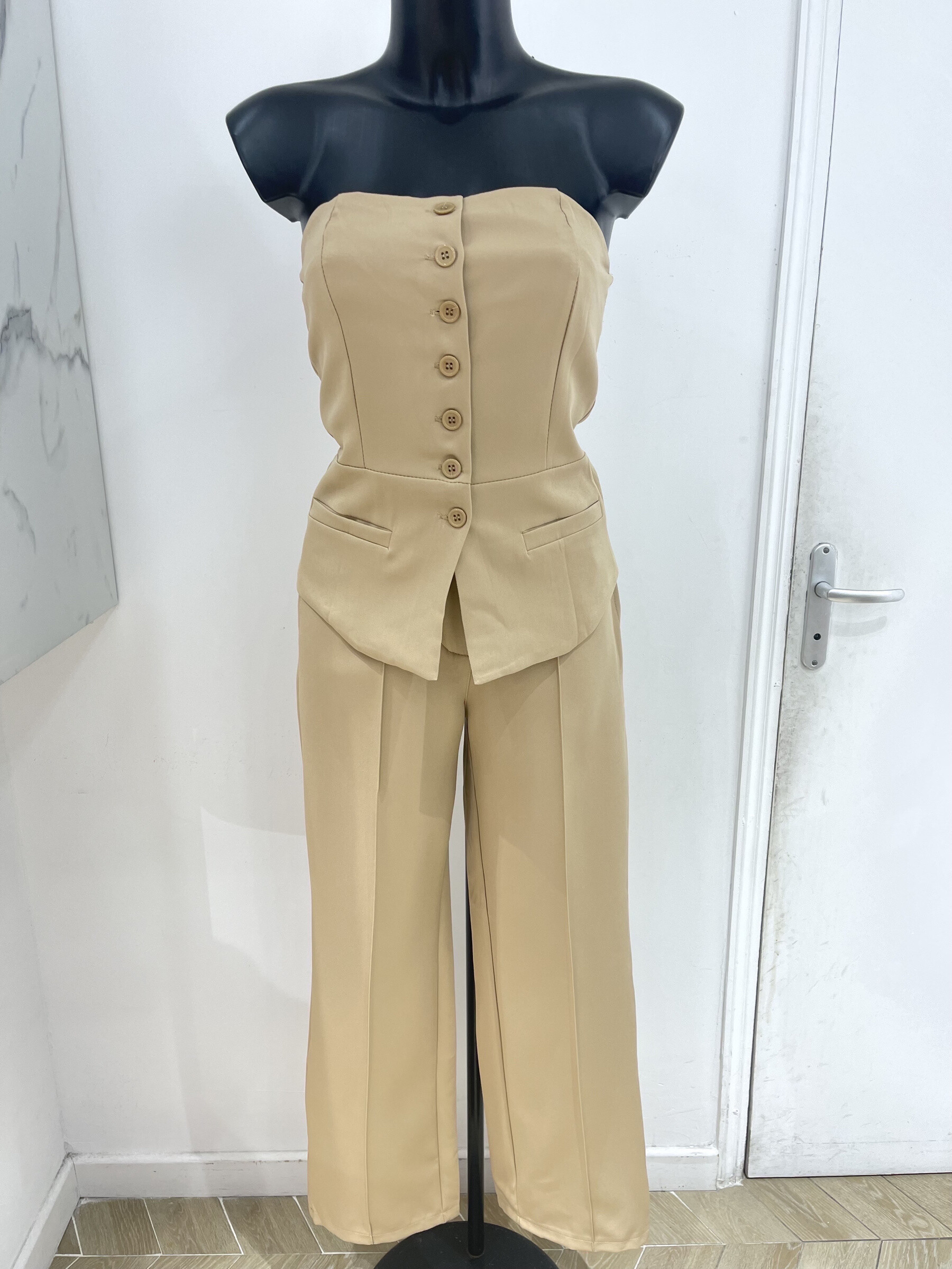 Grossiste Copperose - Ensemble top bustier et pantalon
