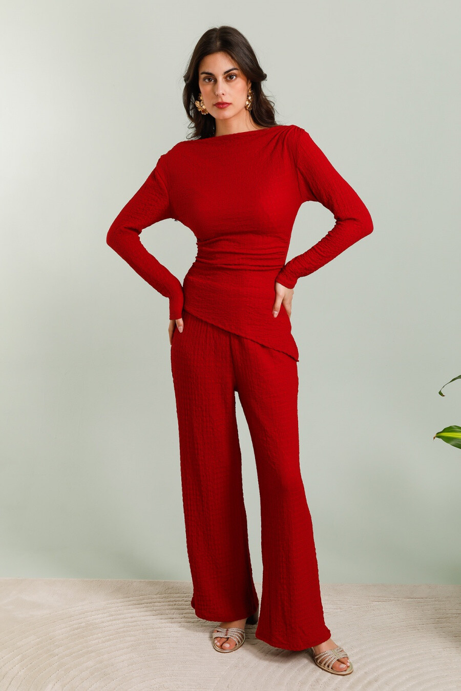 Mayorista Copperose - Pantalones básicos de juego superior y texturizado