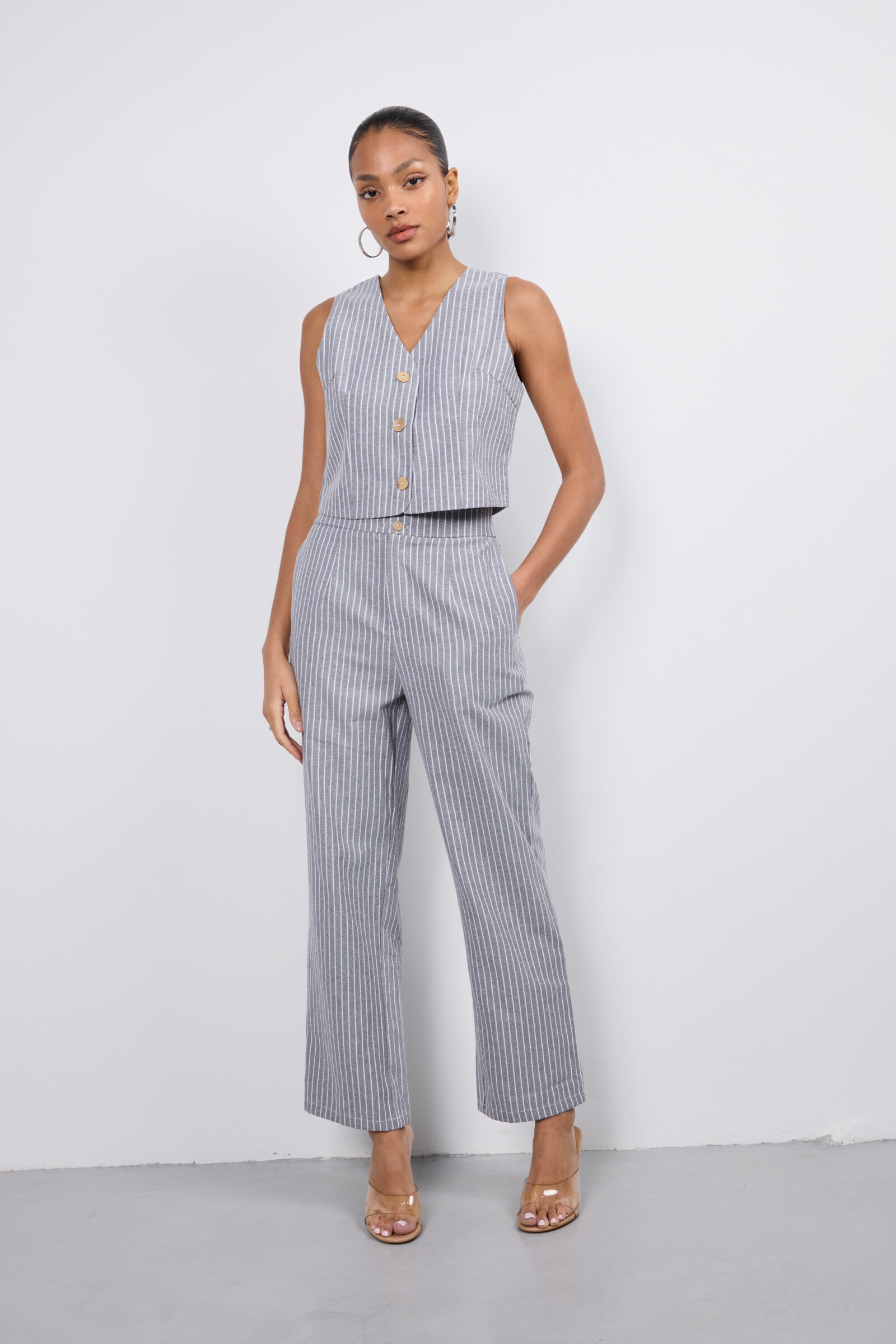 Wholesaler Copperose - Set of vest, jacket, and striped trousers