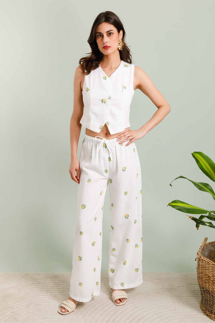 Mayorista Copperose - Conjunto impreso sin mangas