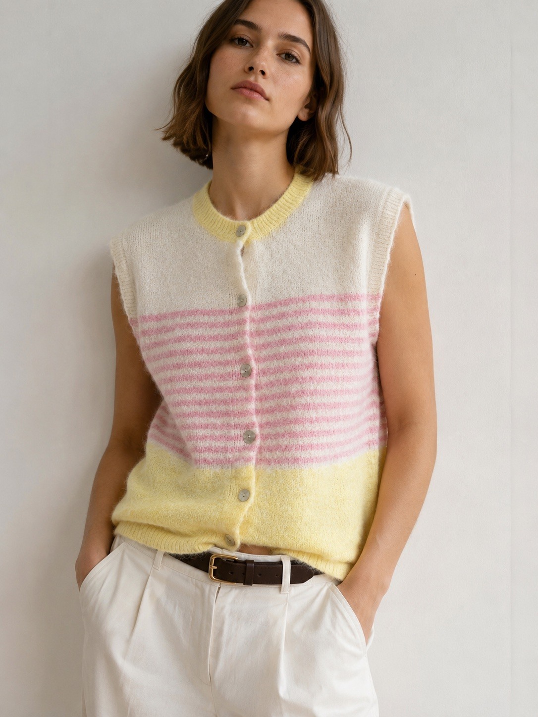 Grossiste Copperose - GILET SANS MANCHES EN MAILLE