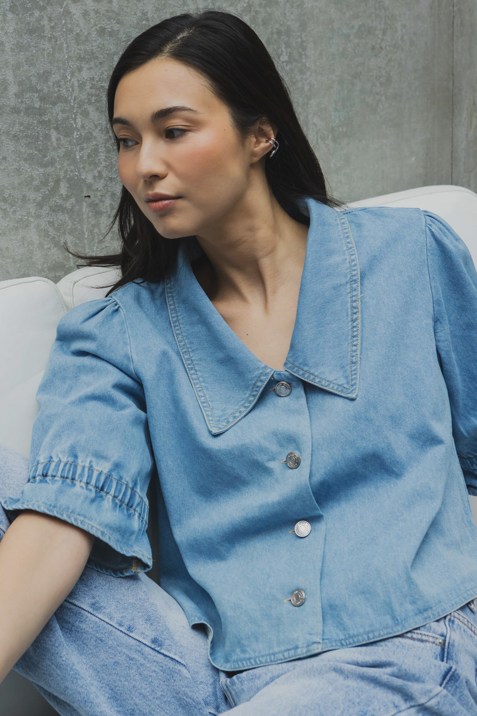 Grossiste Copperose - VESTE COURTE EN DENIM