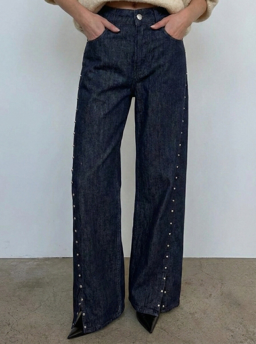 Wholesaler Copperose - STRAIGHT-LEG JEANS WITH STUDS