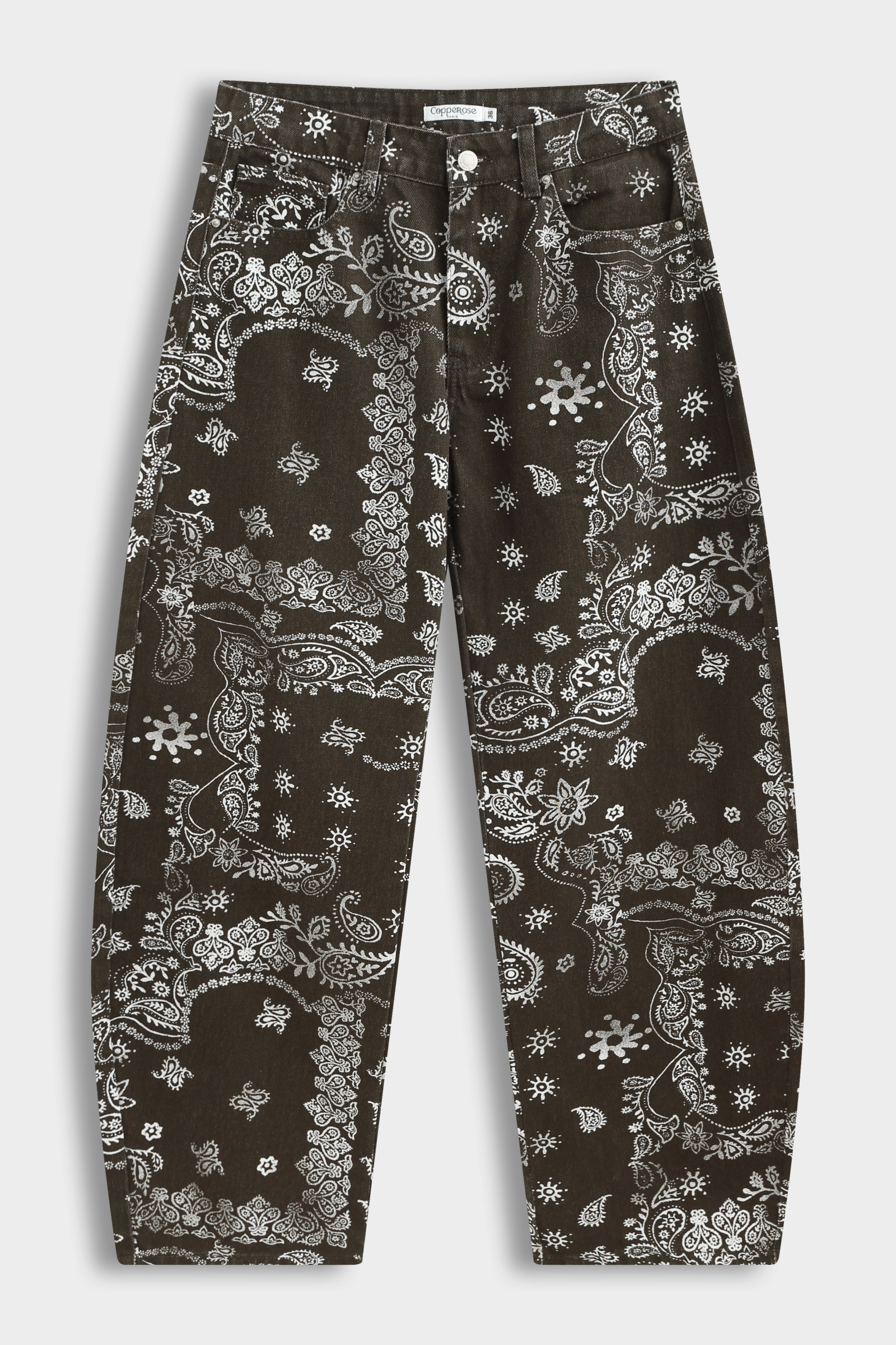Grossiste Copperose - JEAN BARREL À MOTIFS PAISLEY EN COTON