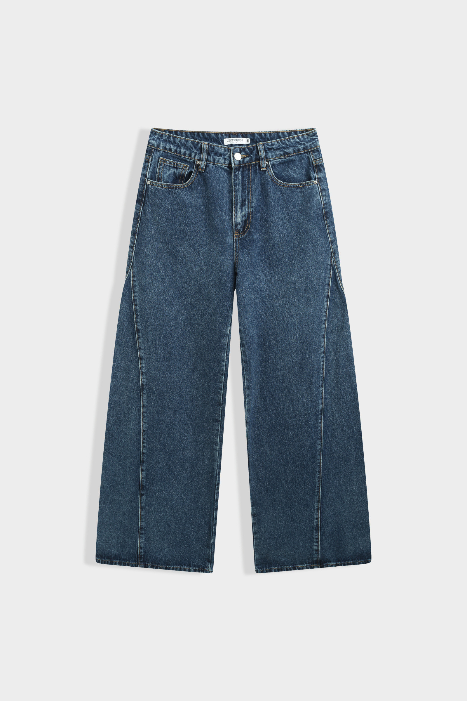Mayorista Copperose - JEANS DE PIERNA ANCHA DE TIRO ALTO