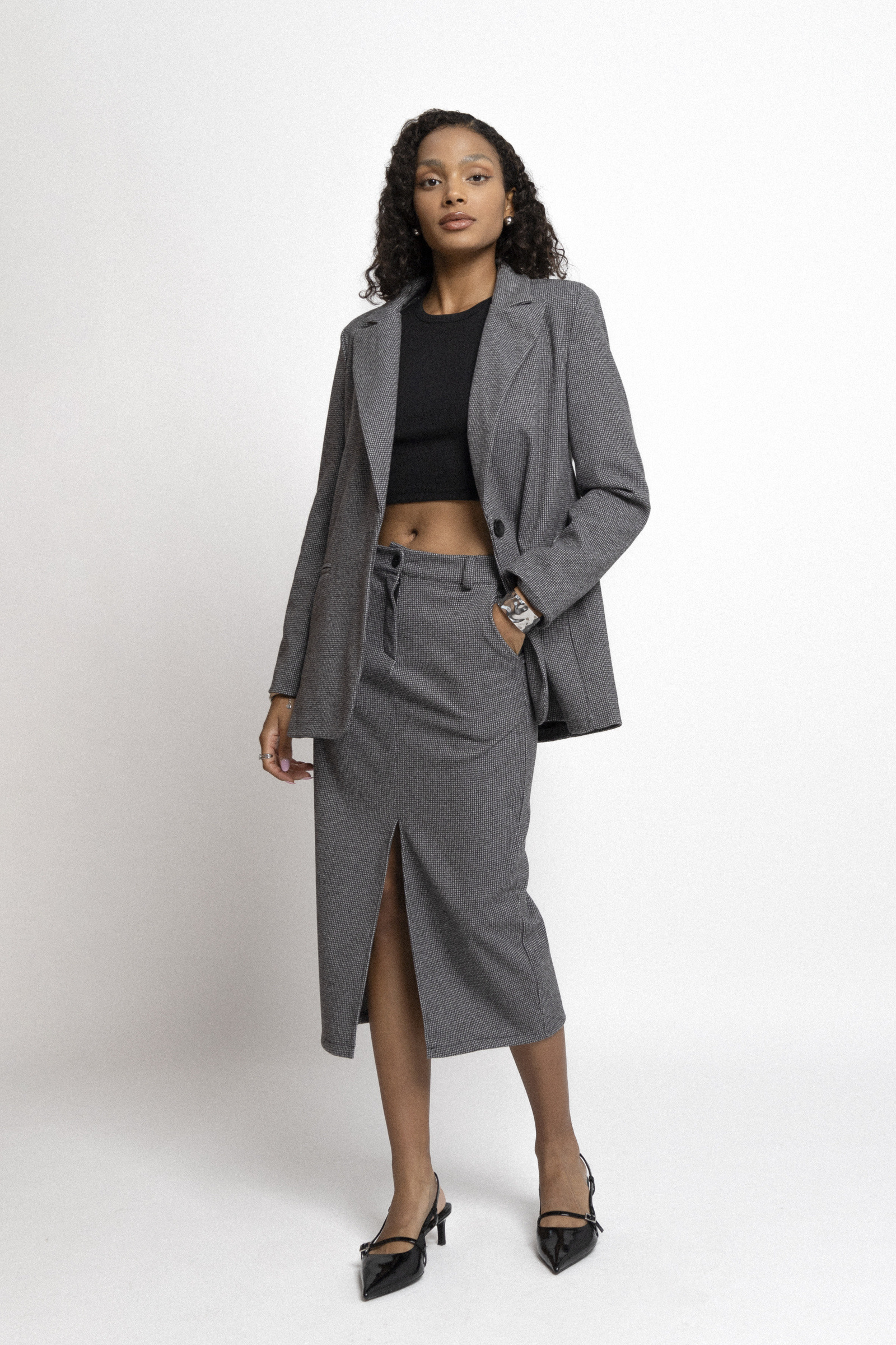 Mayorista Copperose Outlet - Falda larga efecto lana