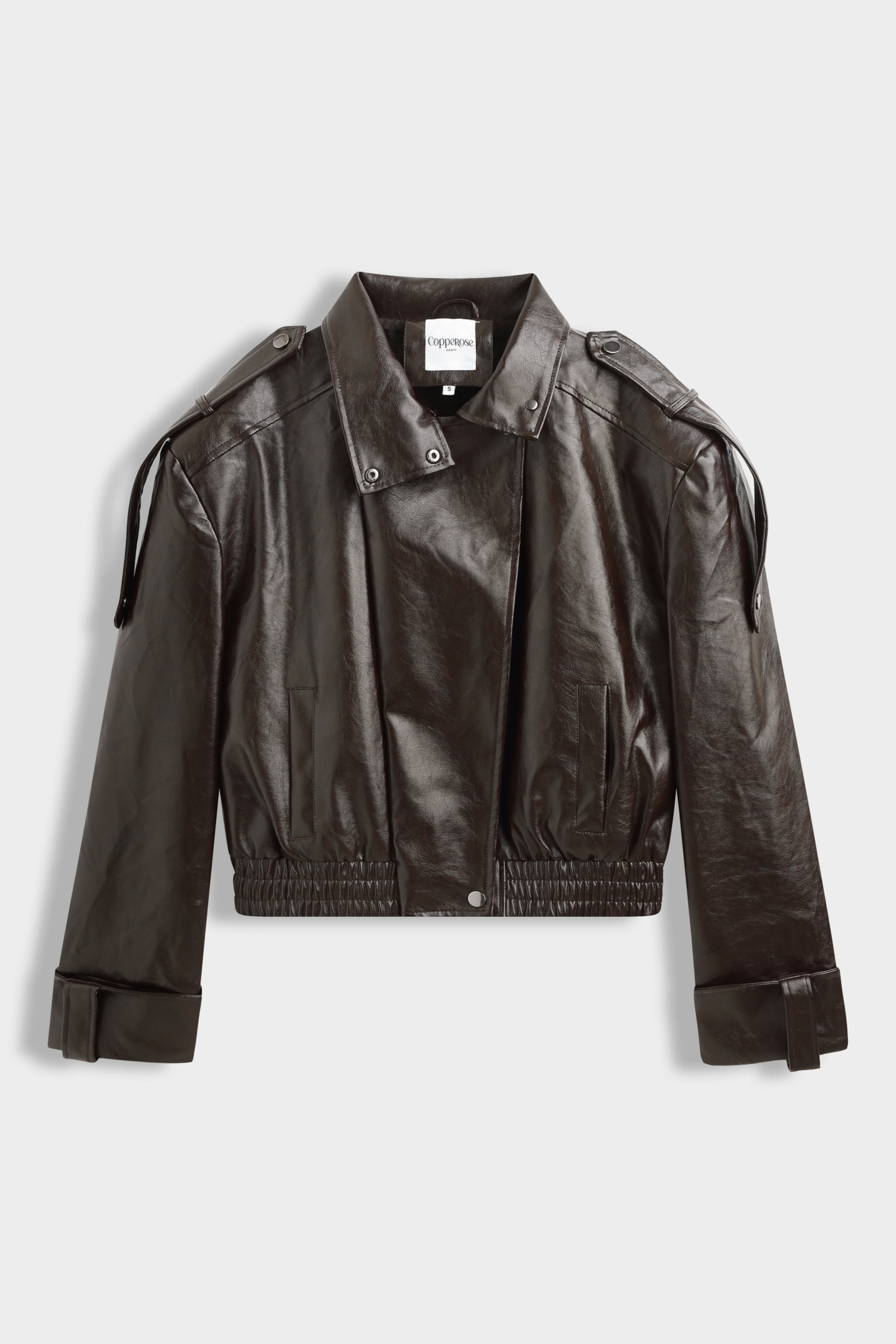 Großhändler Copperose - KURZE LEDER-SCHULTERJACKE
