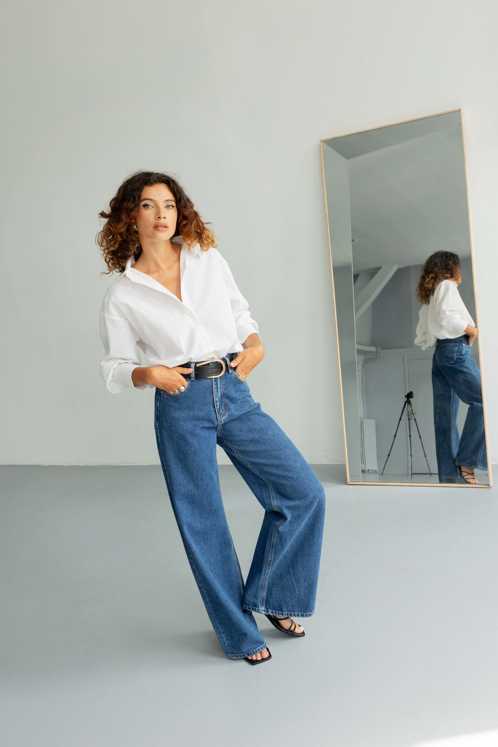 Grossista Copperose - jeans larghi di denim