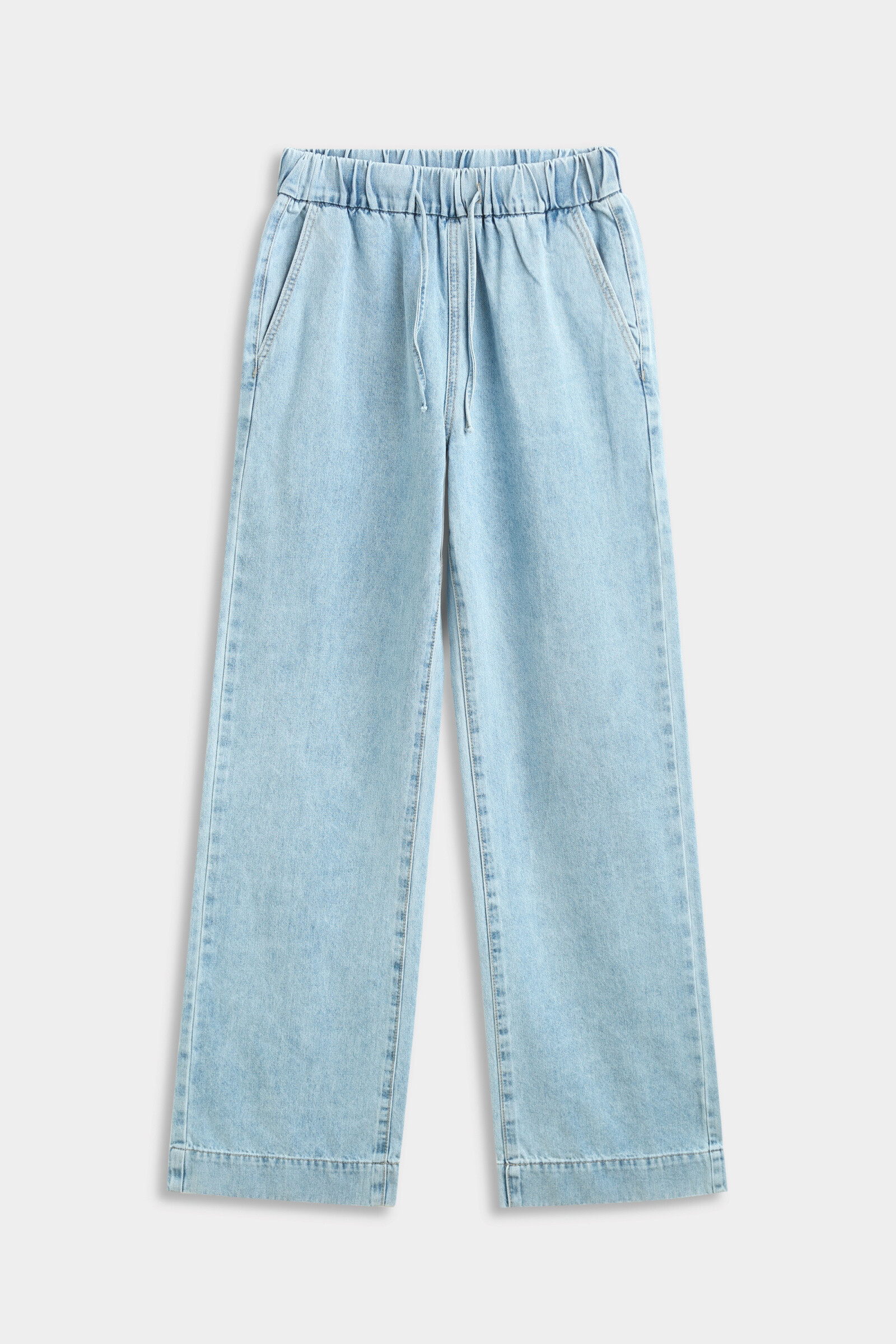 Großhändler Copperose - Lässige Jeans mit Bindeschleife
