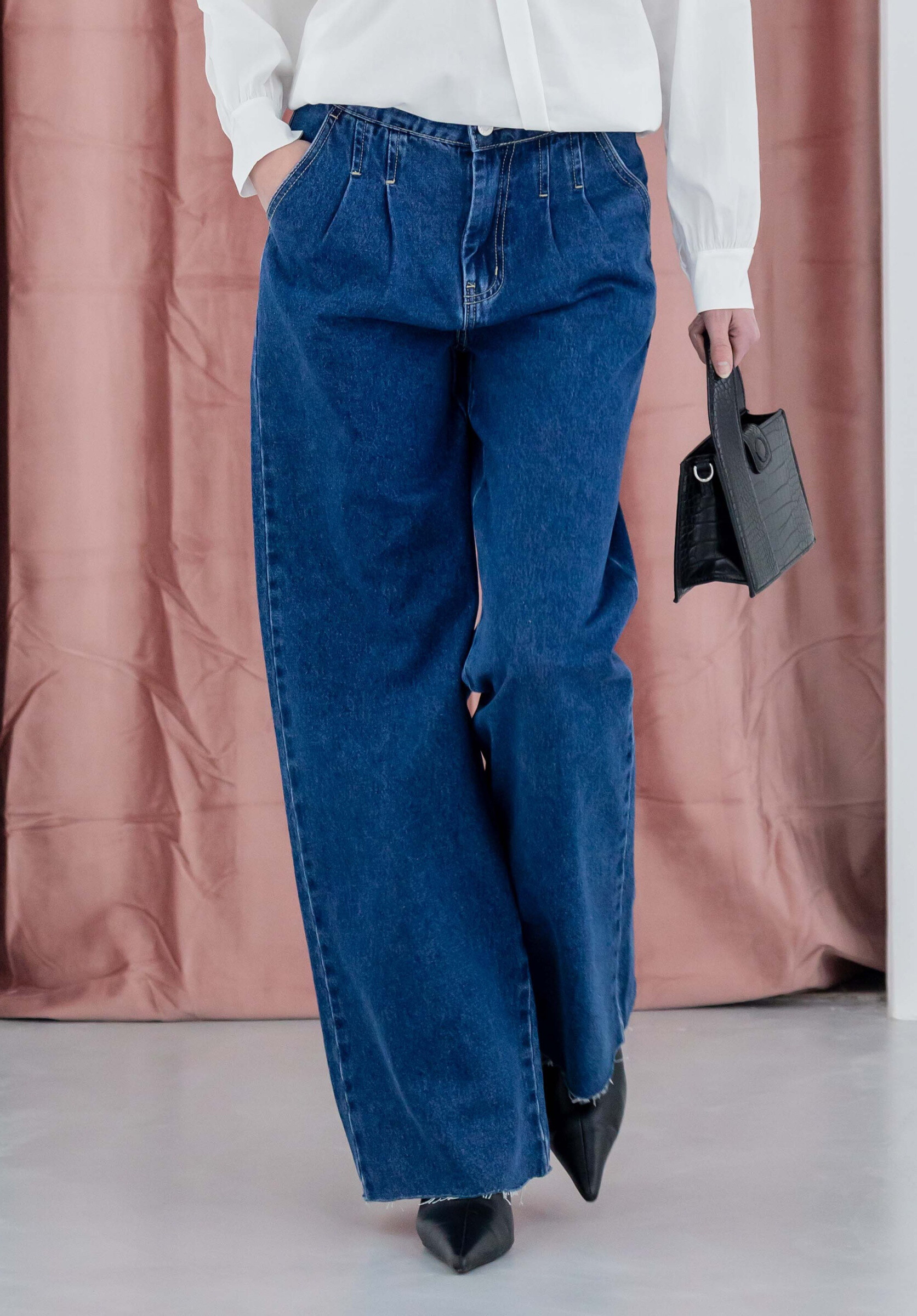 Grossista Copperose - Pantaloni in denim con pieghe