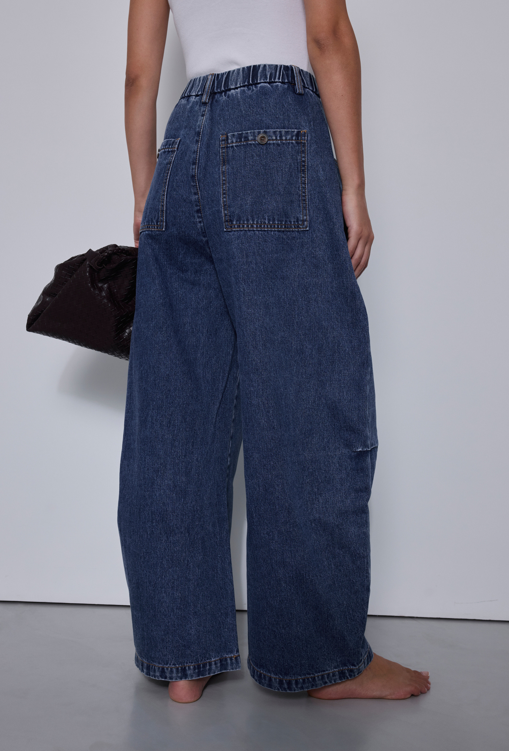 Grossista Copperose - Jeans Barrel con Pieghe