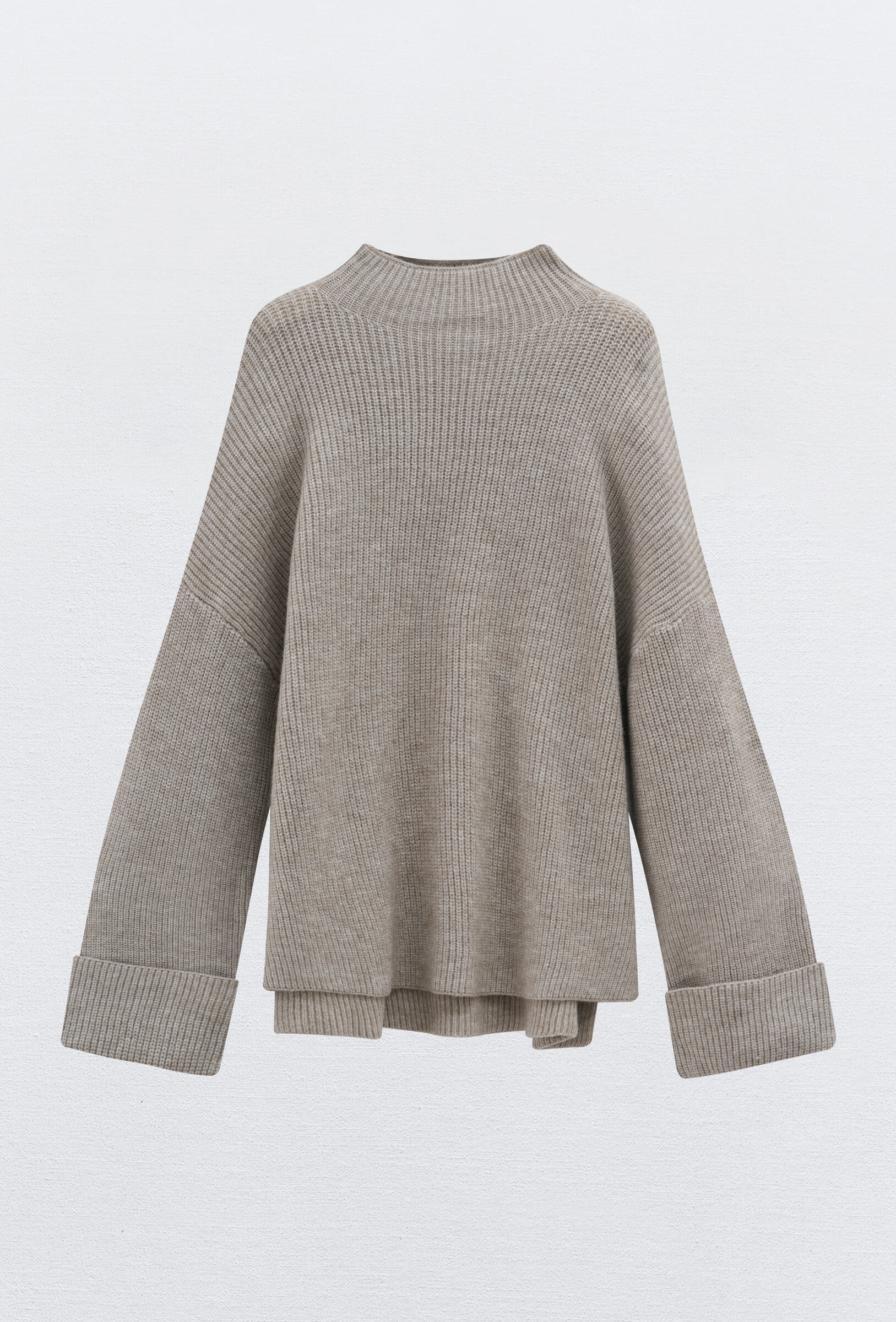 Großhändler Copperose - Rippstrickpullover mit Bündchen