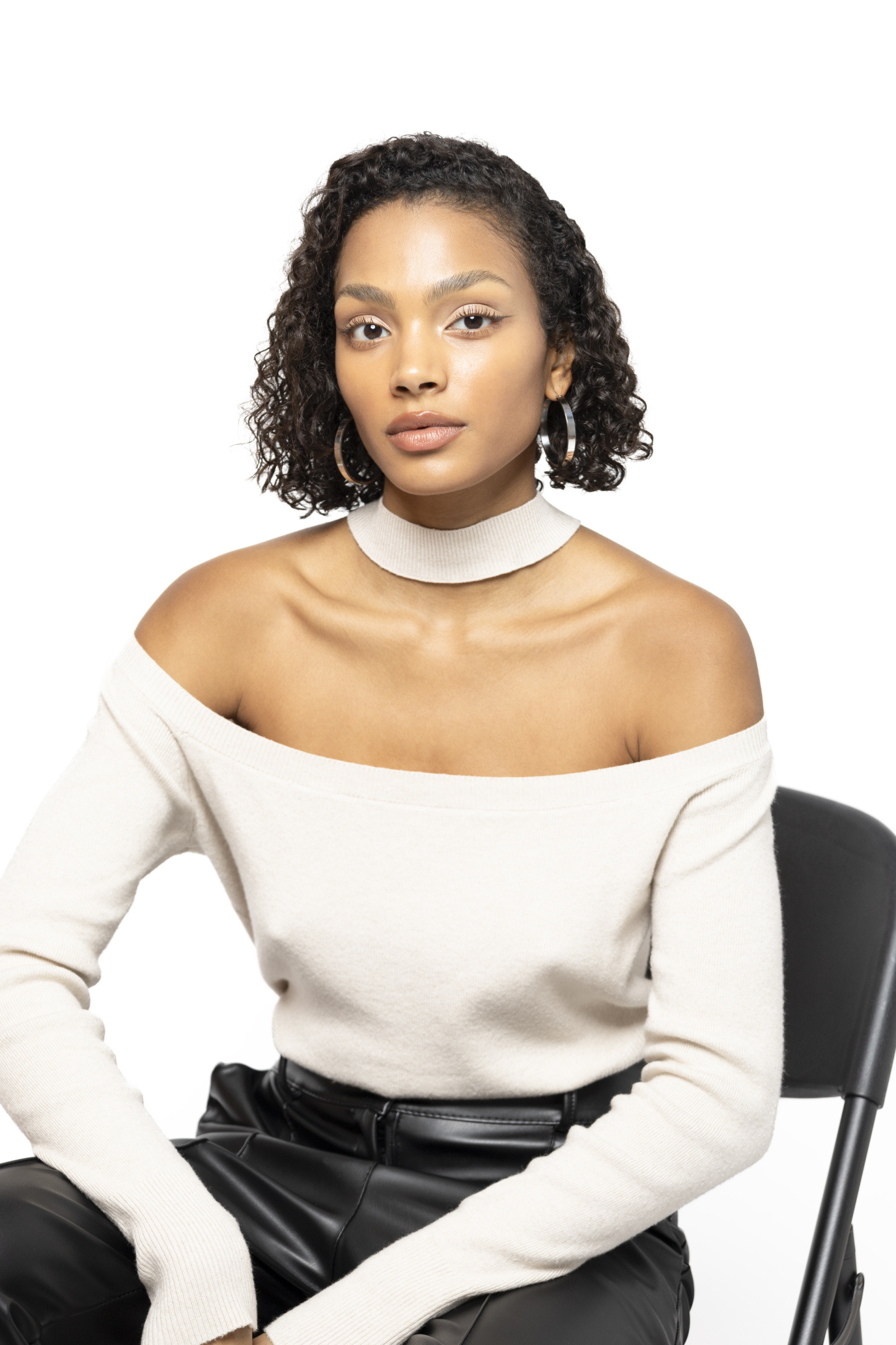 Mayorista Copperose Outlet - Jersey de punto con cuello escotado y vuelta al cuello