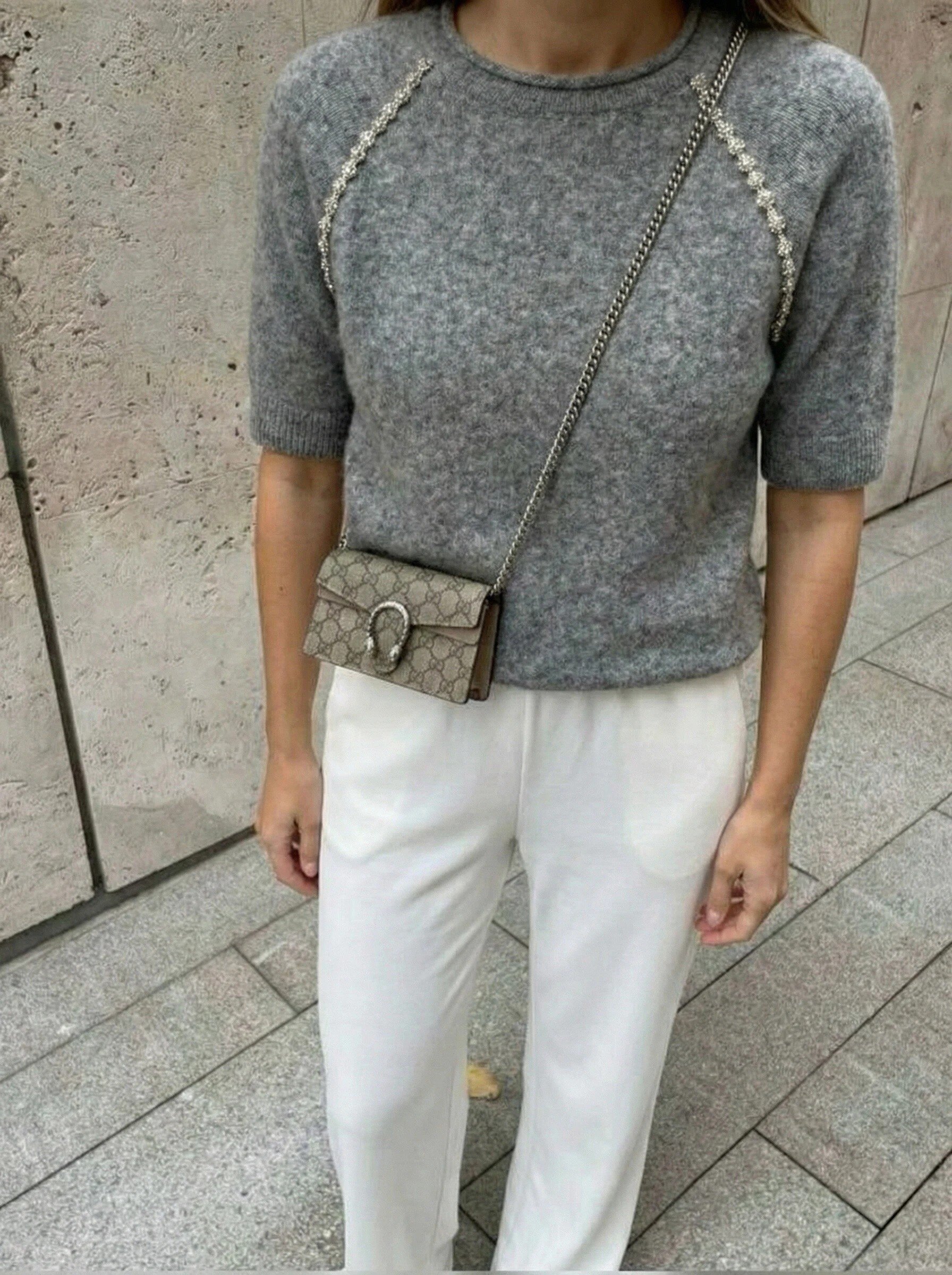 Grossiste Copperose - PULL MAILLE À MANCHES COURTES ET STRASS