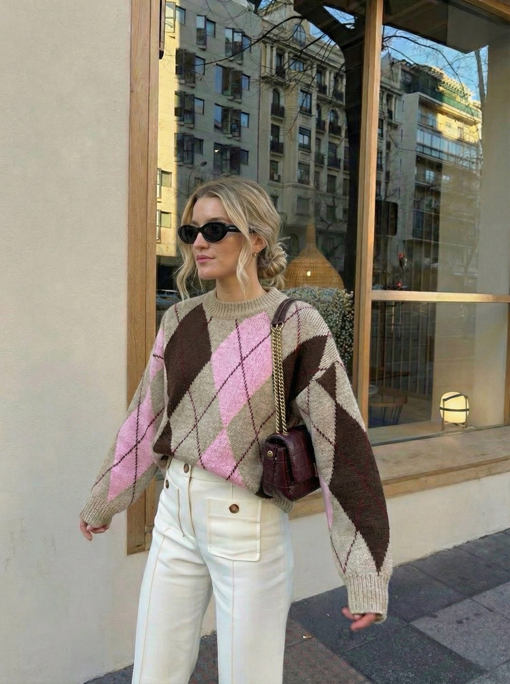 Grossista Copperose - Maglione a quadri