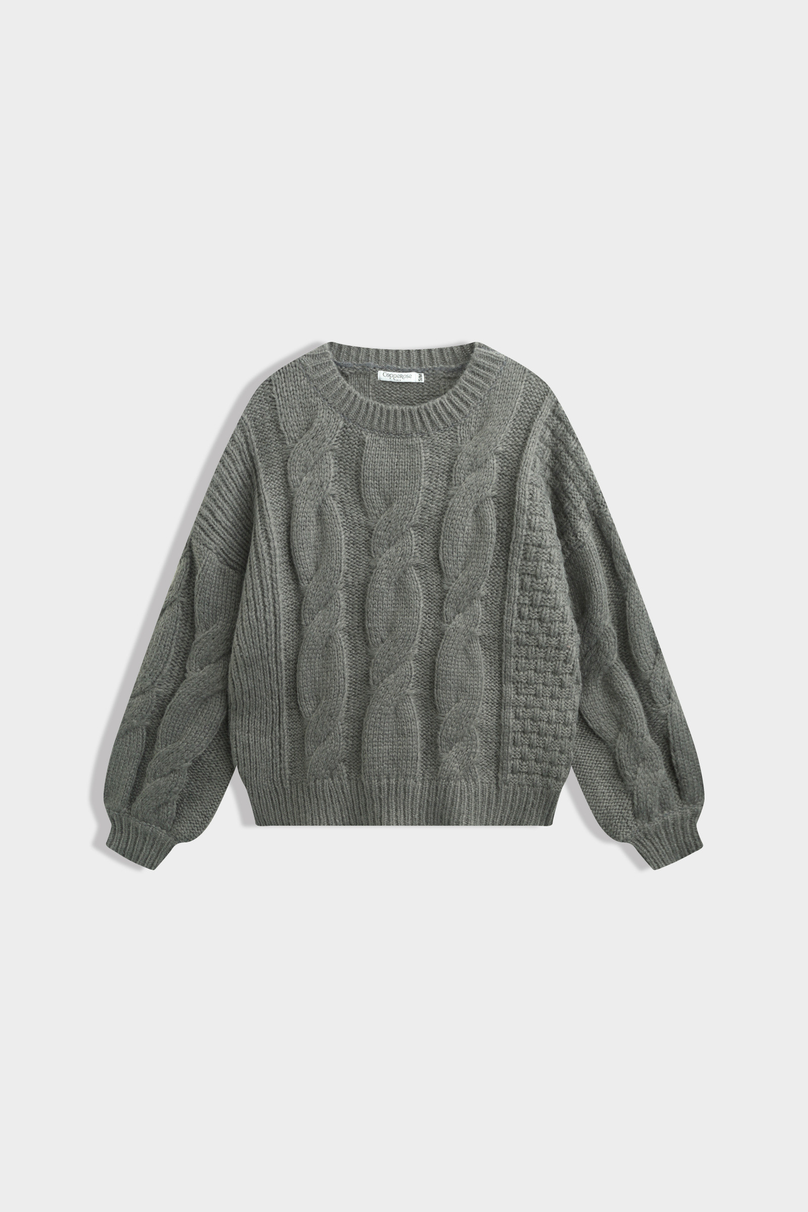 Grossiste Copperose - Pull court en maille torsadée