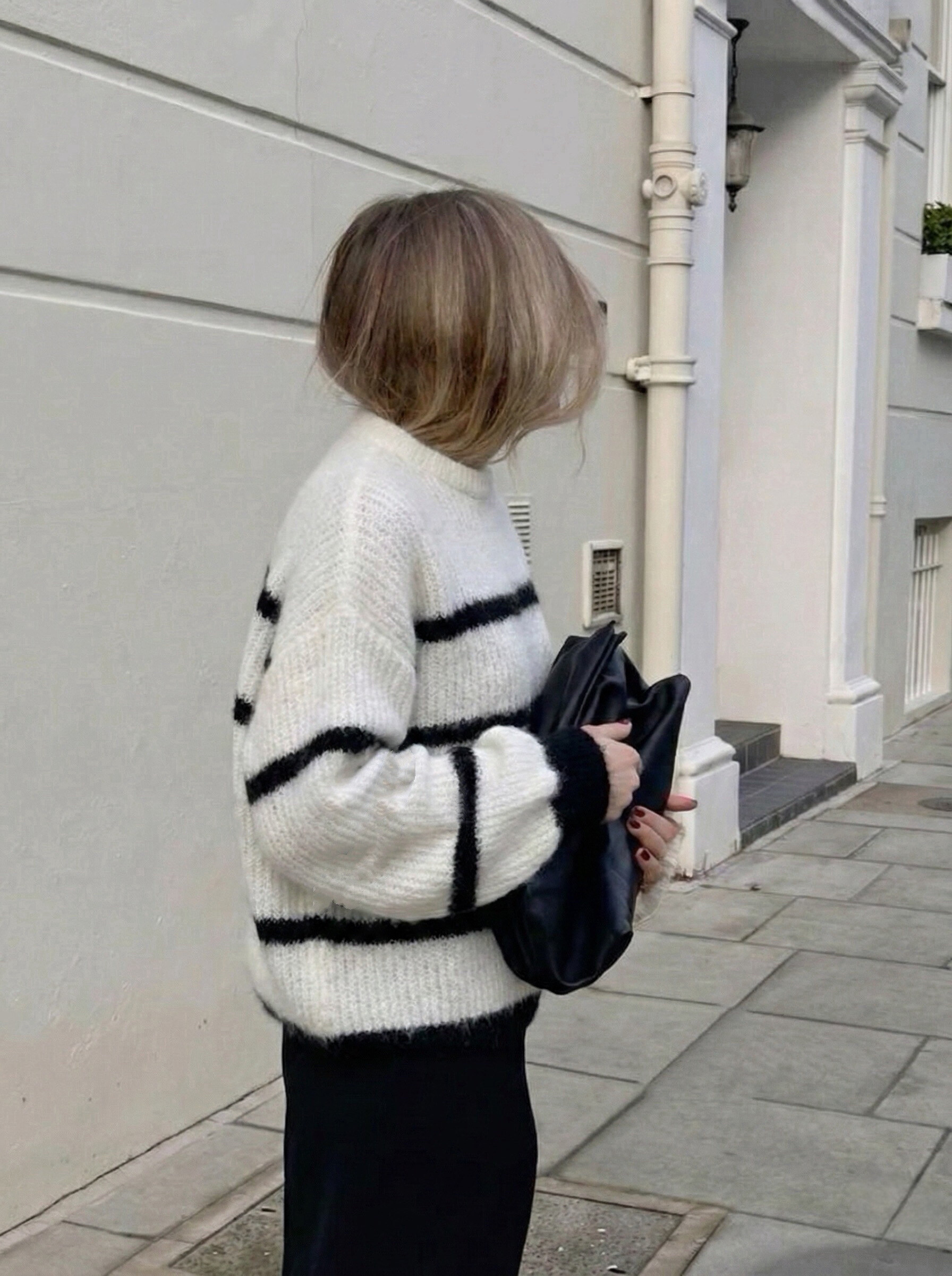 Wholesaler Copperose - Striped Loose Sweater