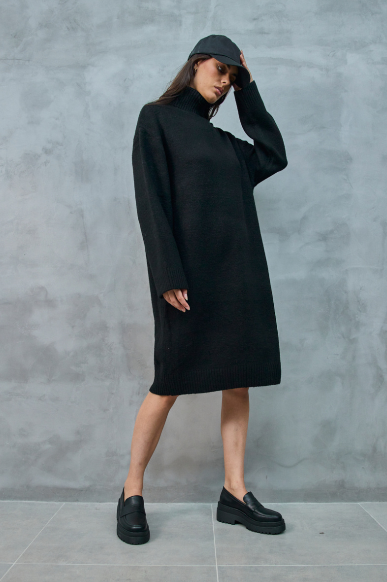 Wholesaler Copperose - knit turtleneck midi sweater dress