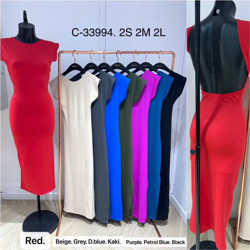Mayorista Copperose Outlet - Vestido midi sin espalda