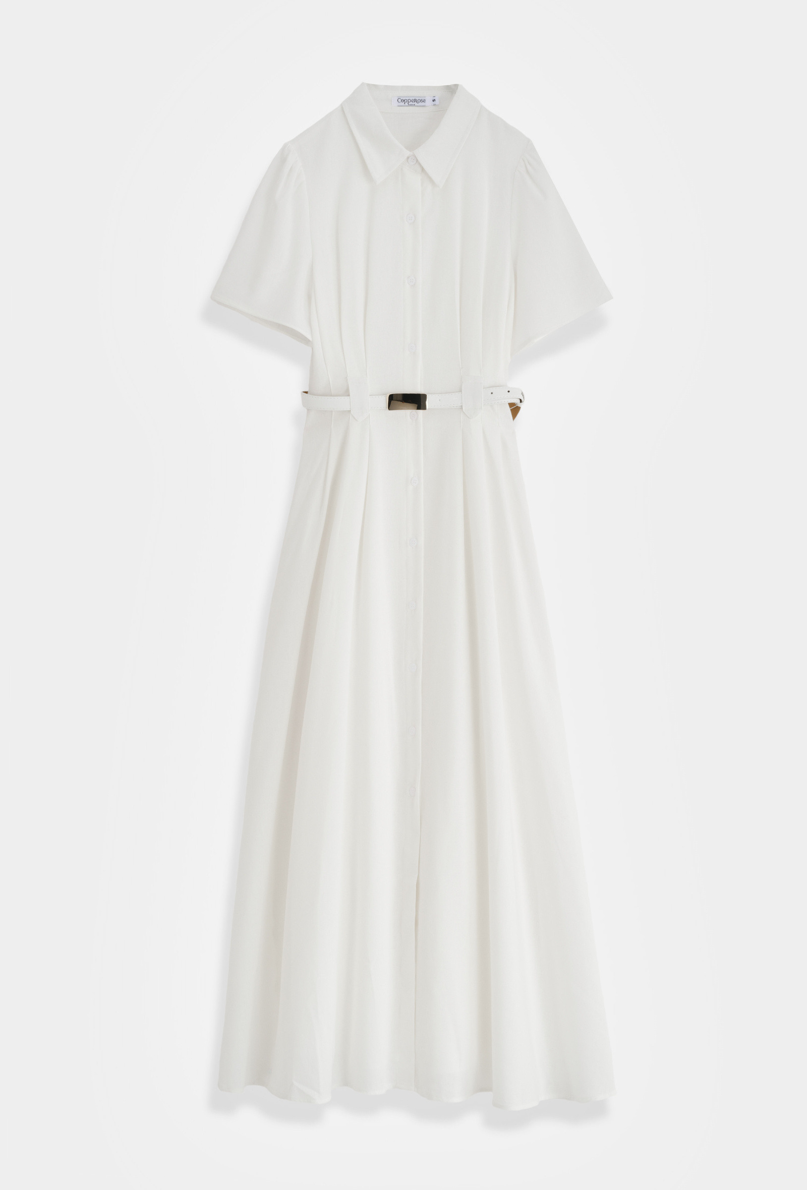 Grossiste Copperose - ROBE CHEMISIER LONGUE À PLIS