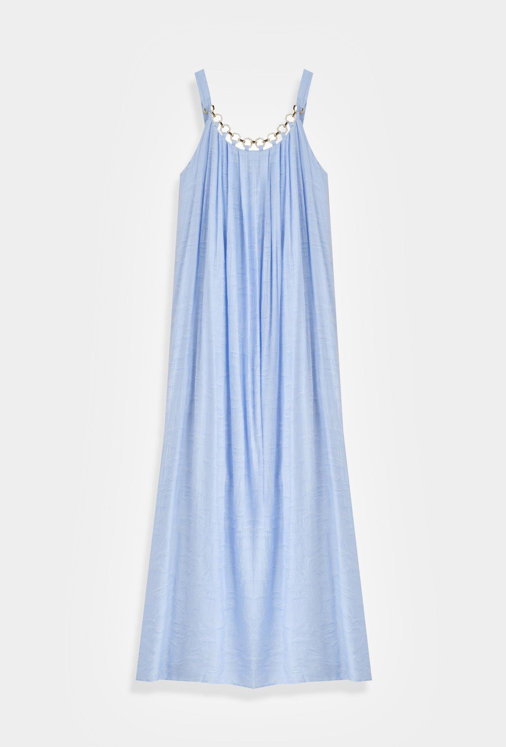 Mayorista Copperose - VESTIDO LARGO FLUIDO TIRANTES CON CADENA