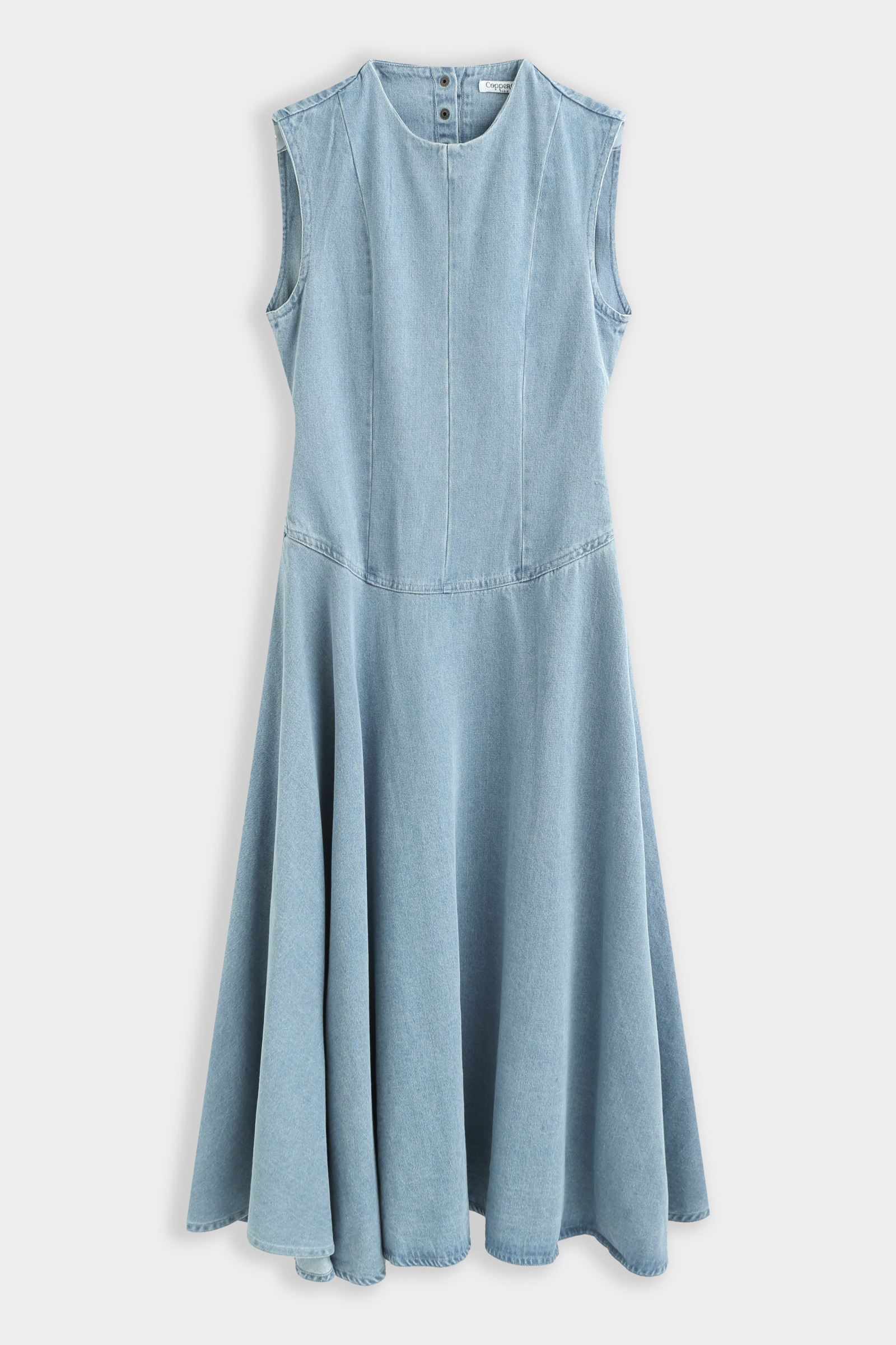 Mayorista Copperose - VESTIDO DENIM LARGO SIN ESPALDA