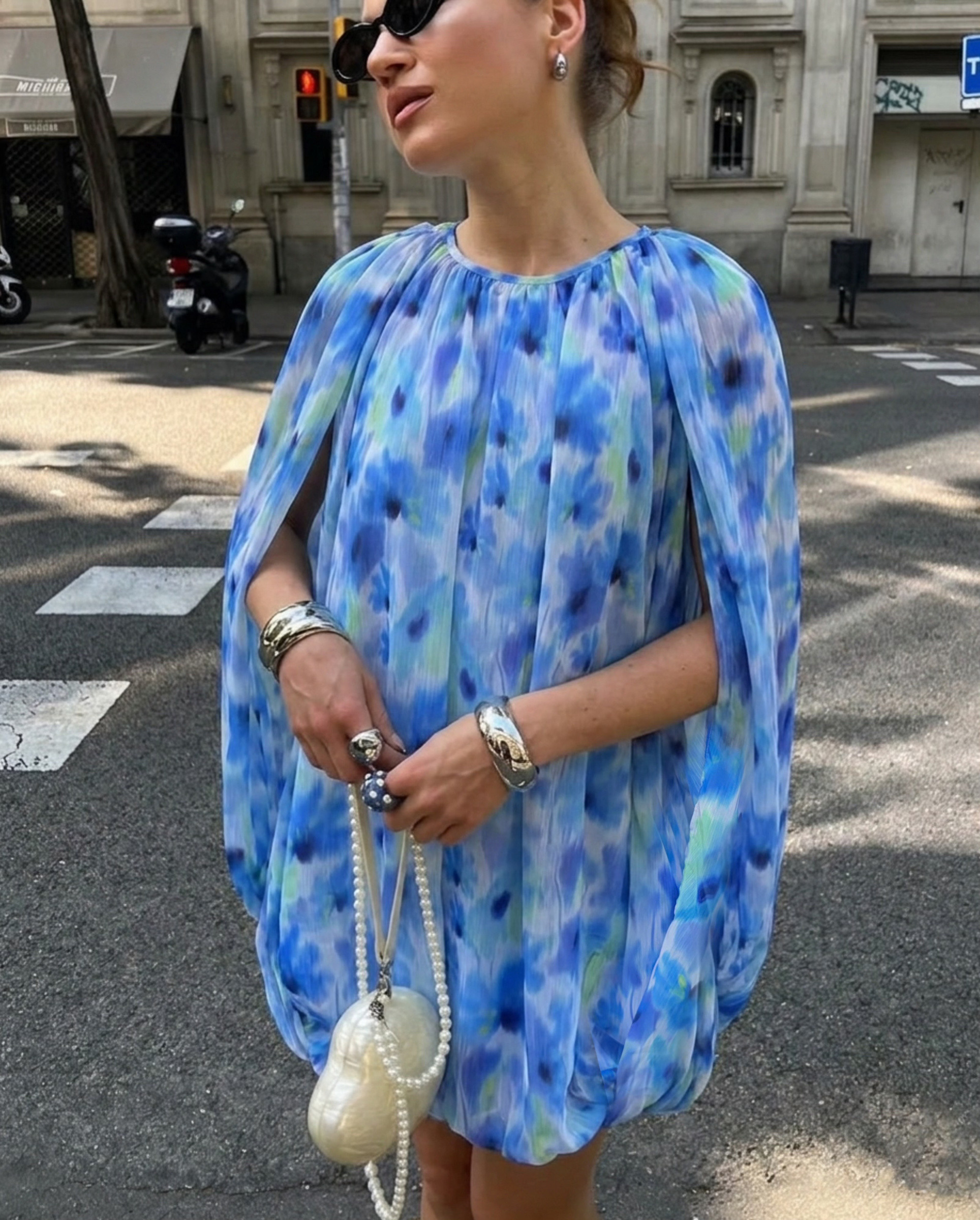 Grossiste Copperose - ROBE COURTE IMPRIMÉE FLEURAL