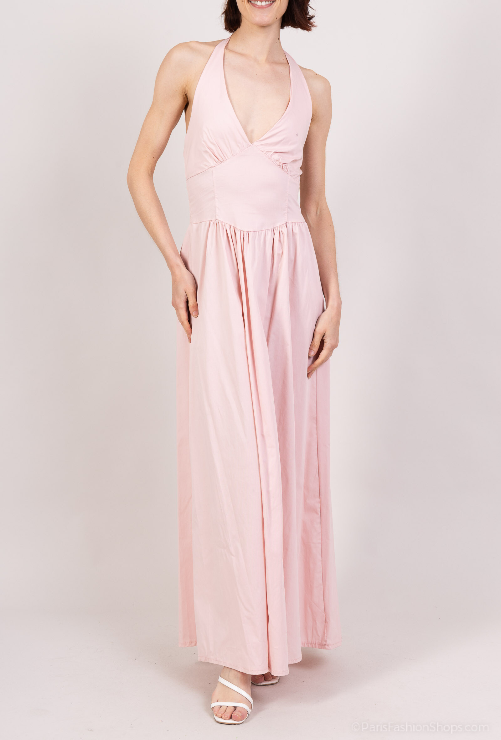 Wholesaler Copperose - Popeline dress at Col Halter