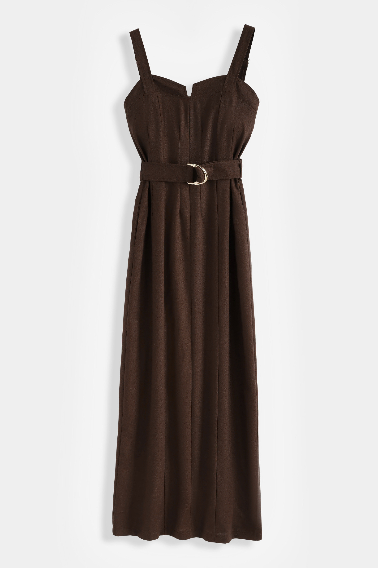 Grossiste Copperose - ROBE LONGUE À BRETELLES AJUSTABLES ET CEINTURE