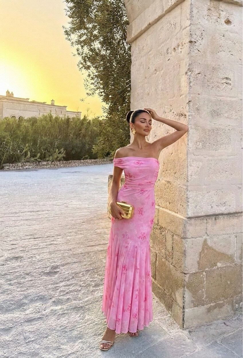 Mayorista Copperose - VESTIDO LARGO ASIMÉTRICO CON GODETS
