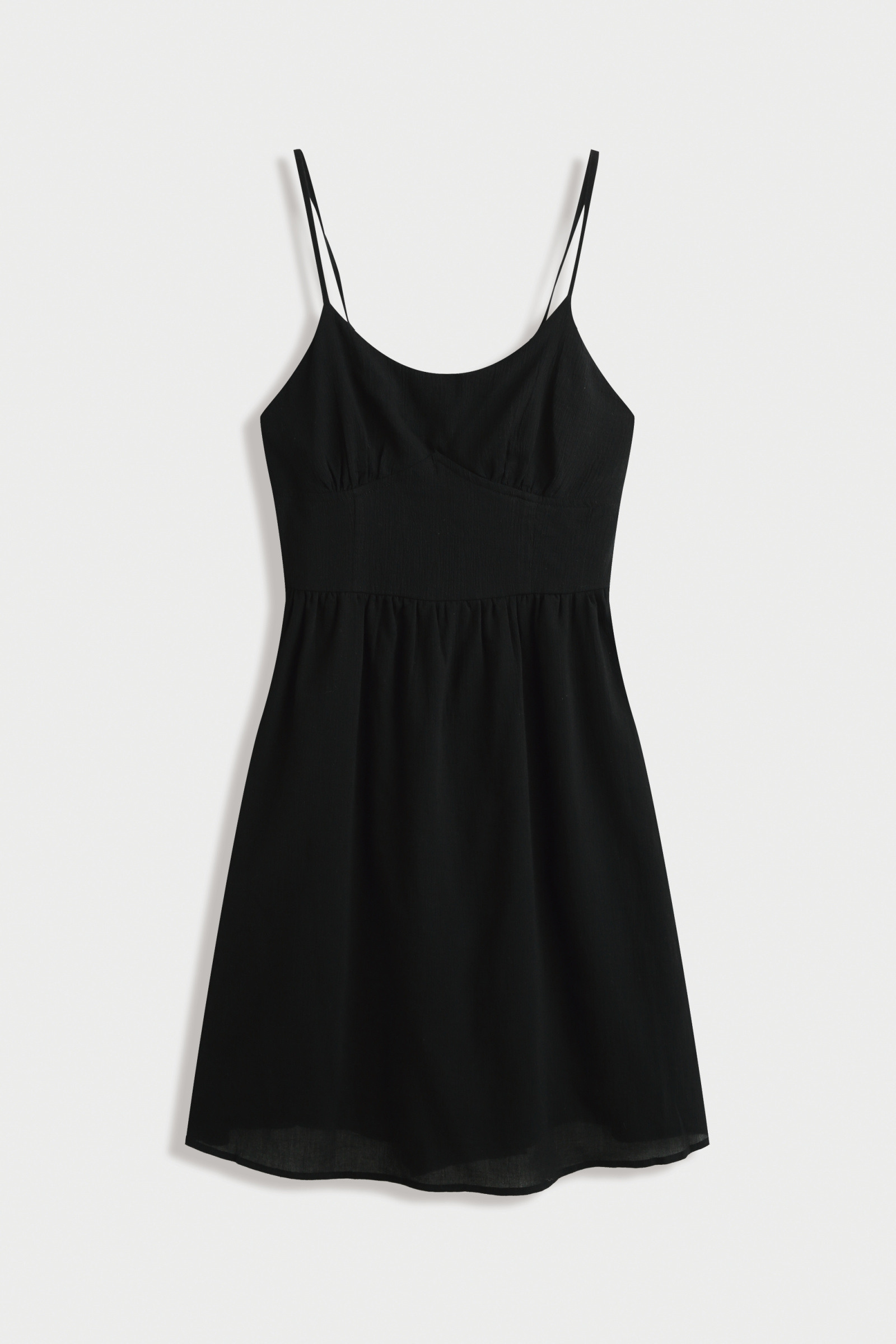 Mayorista Copperose Outlet - Vestido corto de algodón sin espalda con tirantes finos