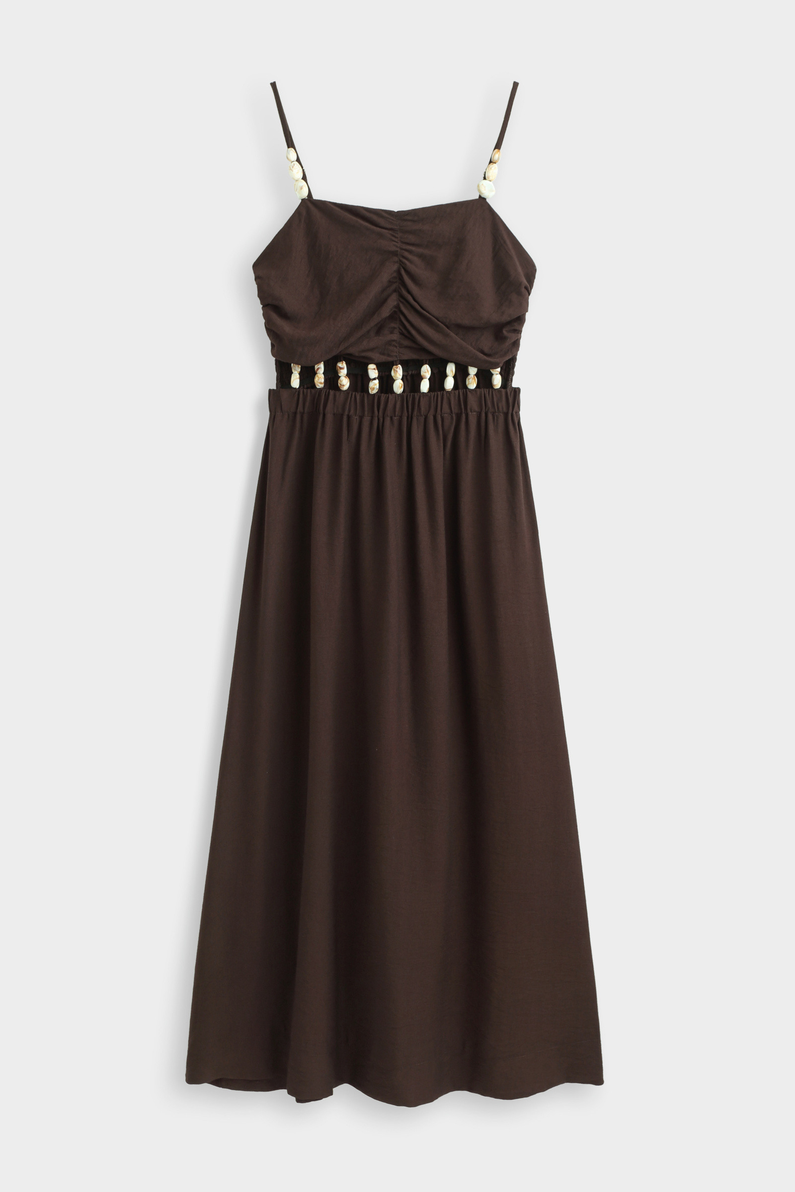 Grossiste Copperose - ROBE LONGUE À DÉCOUPE ET COQUILLAGES